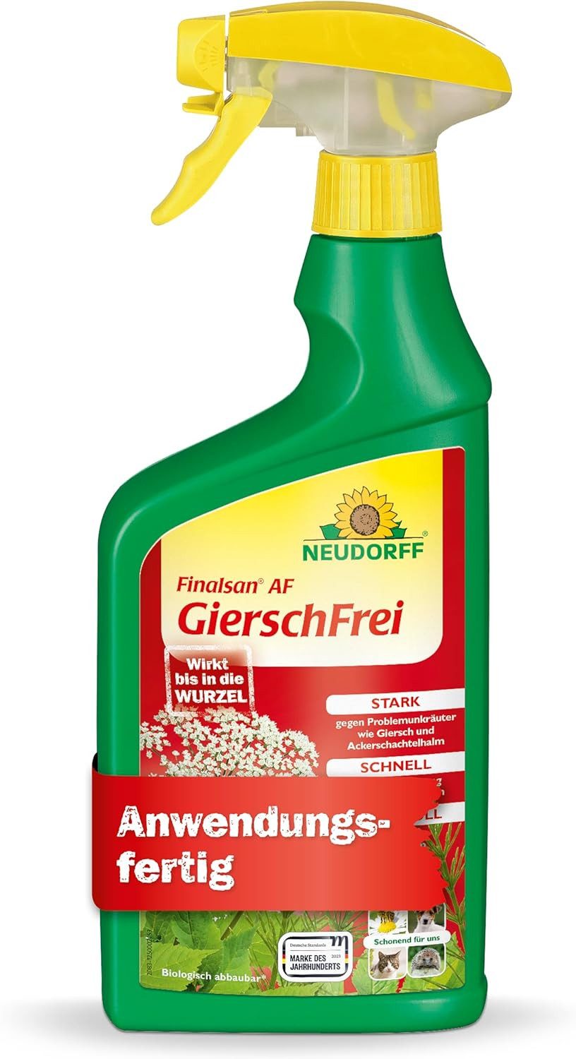Neudorff Unkrautbekämpfungsmittel Finalsan AF GierschFrei 750 ml für 25 m², 750 ml, 1 St., Schnell wirkend, gegen Giersch und Ackerschachtelhalm, Anwendungsfertiger Unkrautvernichter mit 2-fach-Wirksystem