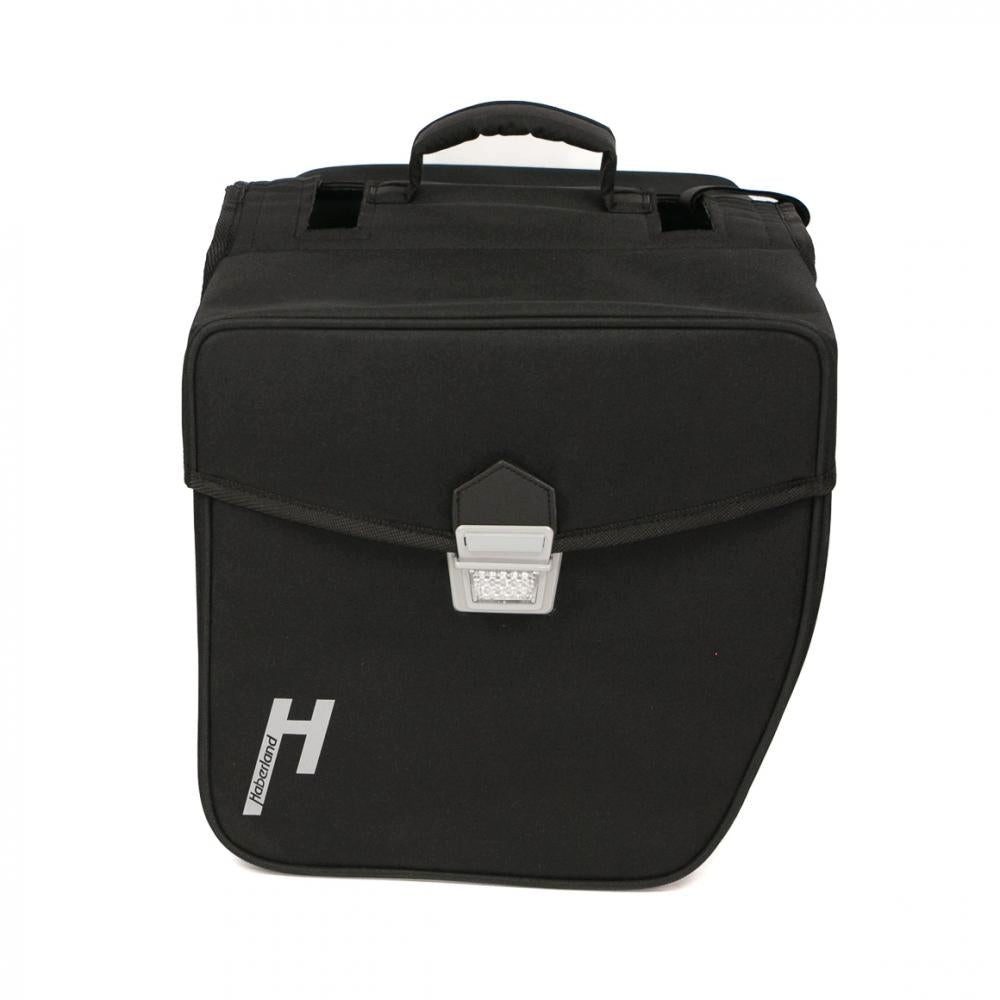 Haberland Fahrradtasche Haberland Doppeltasche 31l Pur schwarz - robuste Gepäckträgertasche mi