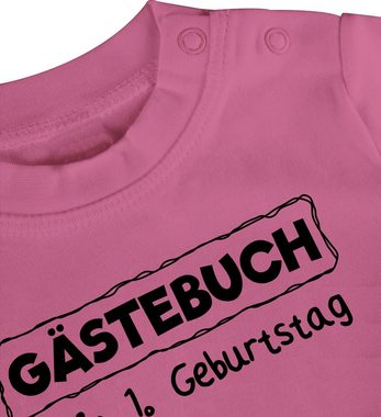 Shirtracer T-Shirt Gästebuch - Mein erster Geburtstag 1. Geburtstag