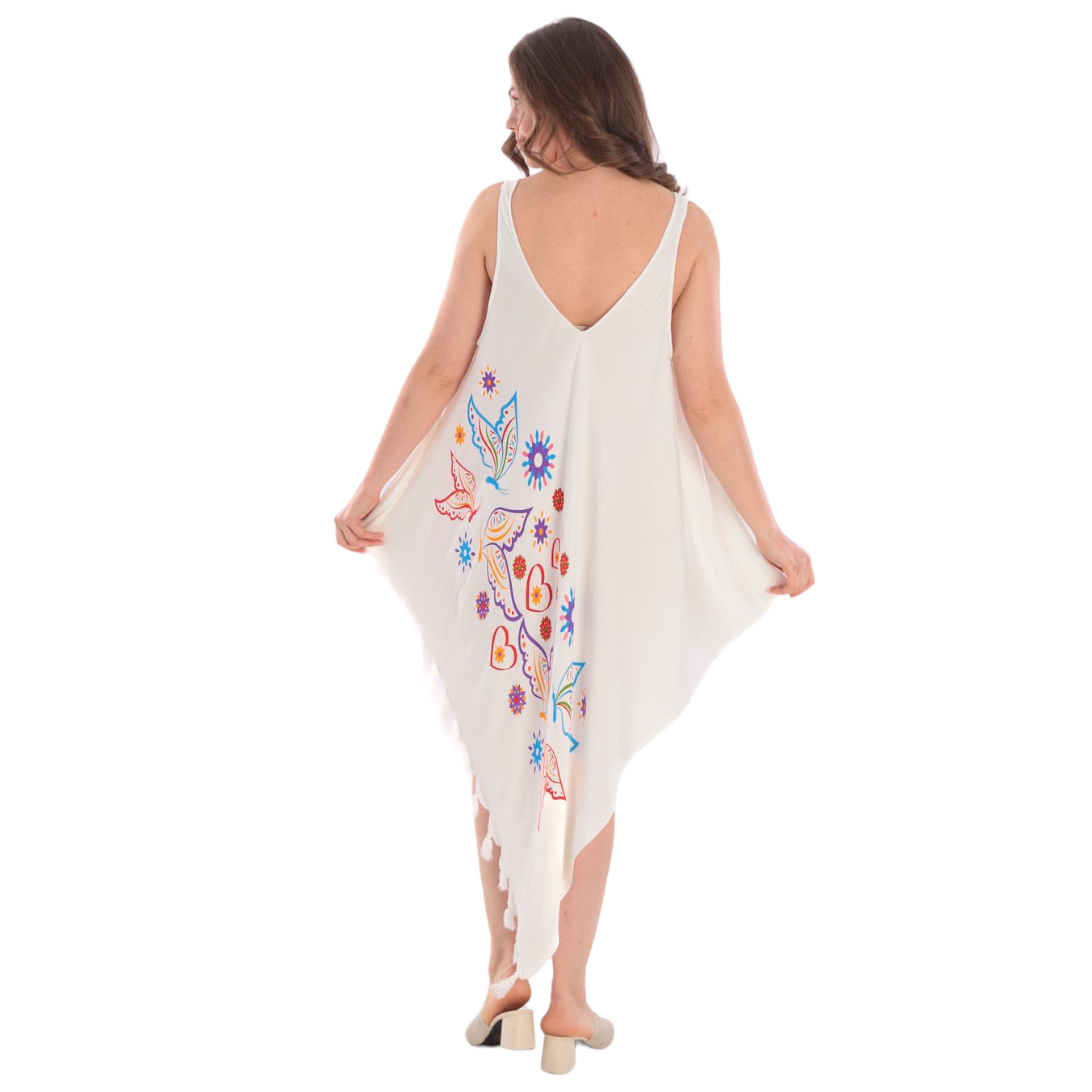 herémood Strandkleid Strandkleid Damen Sommerbreeze Komfort und Raffinesse Unisize Leicht