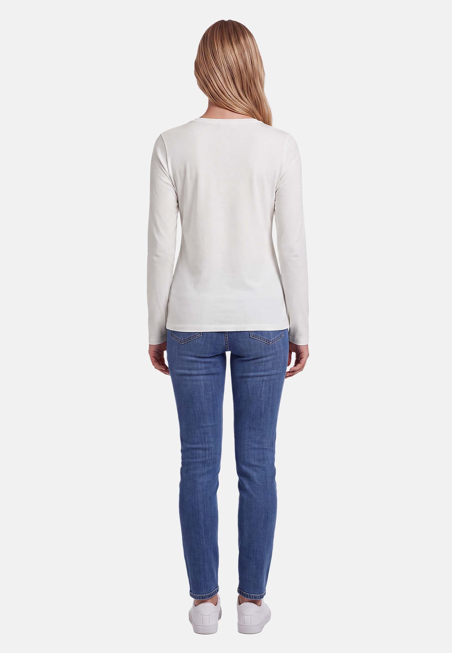 U.S. Polo Assn. Langarmshirt mit V-Ausschnitt und Stickereidetails Elastisches Longsleeve mit normaler Passform – Bild 4 von 5