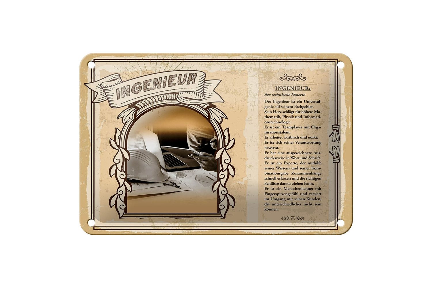 mrdeco Metallschild