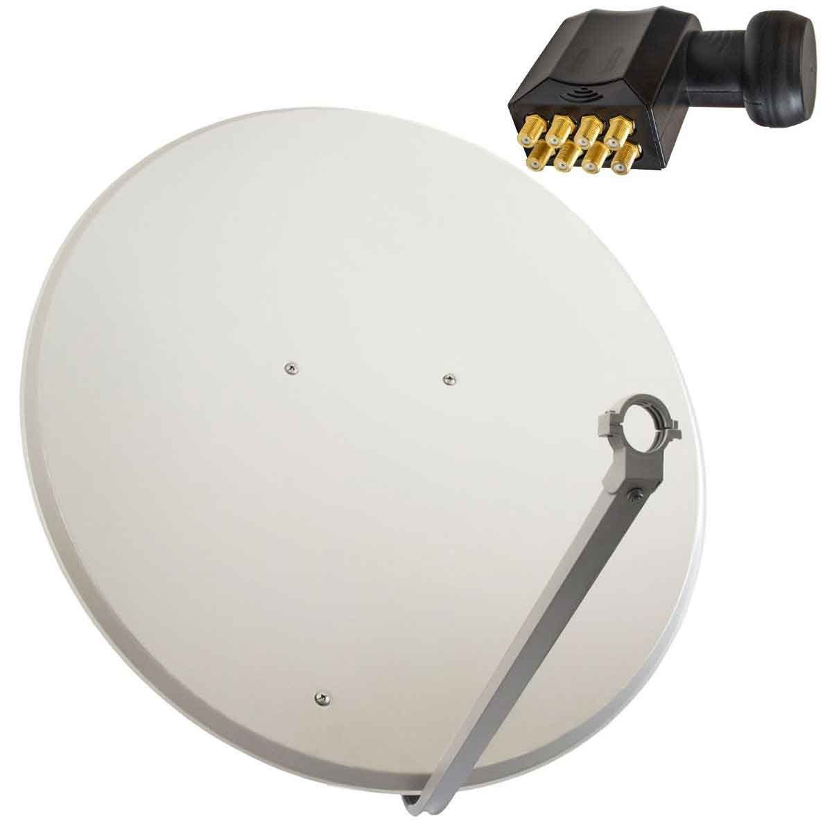 PremiumX SAT Anlage 100cm Satellitenschüssel Aluminium Octo LNB SAT-Antenne