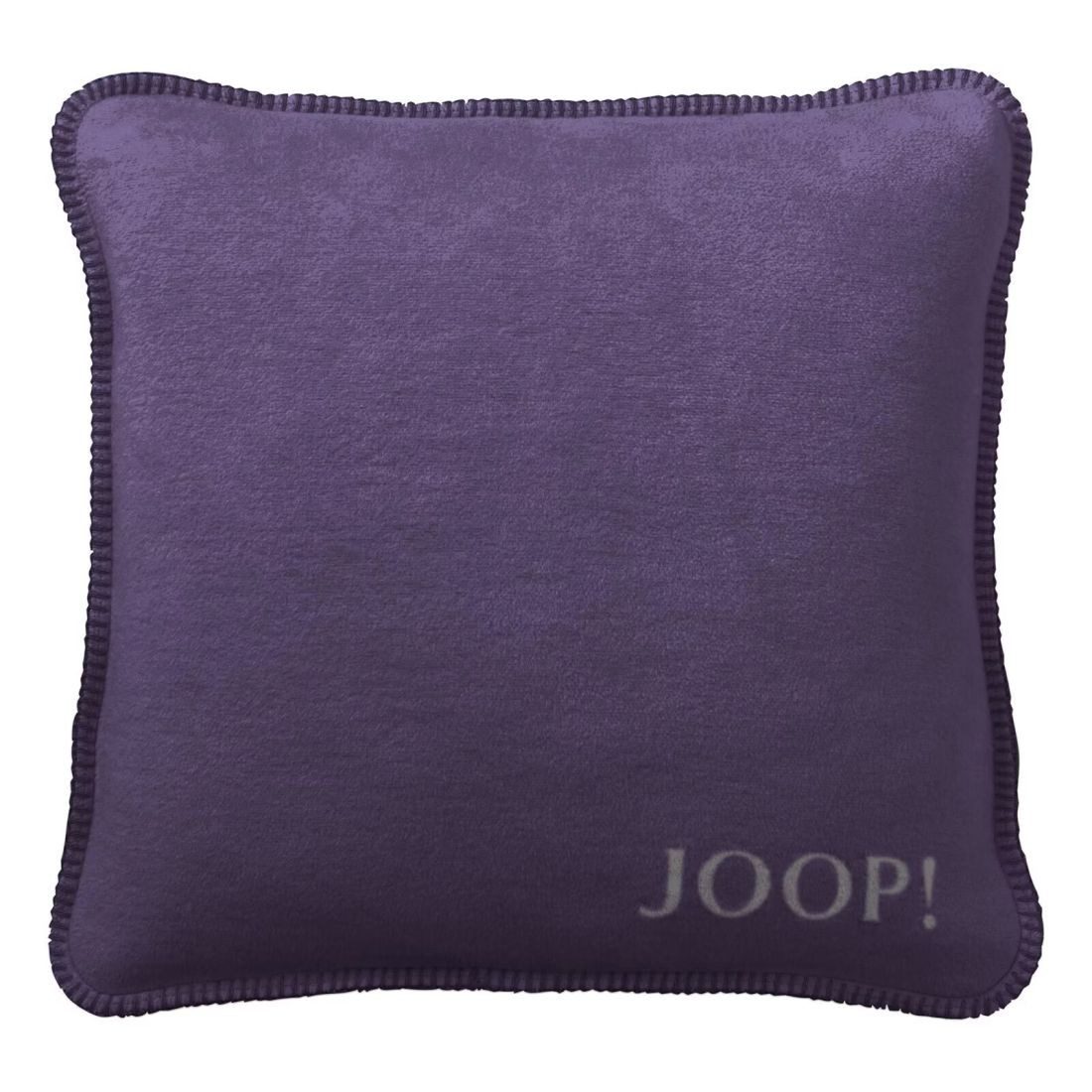 JOOP! Dekokissen JOOP! Uni-Doubleface Kissenhülle Viol.-Schiefer günstig online kaufen