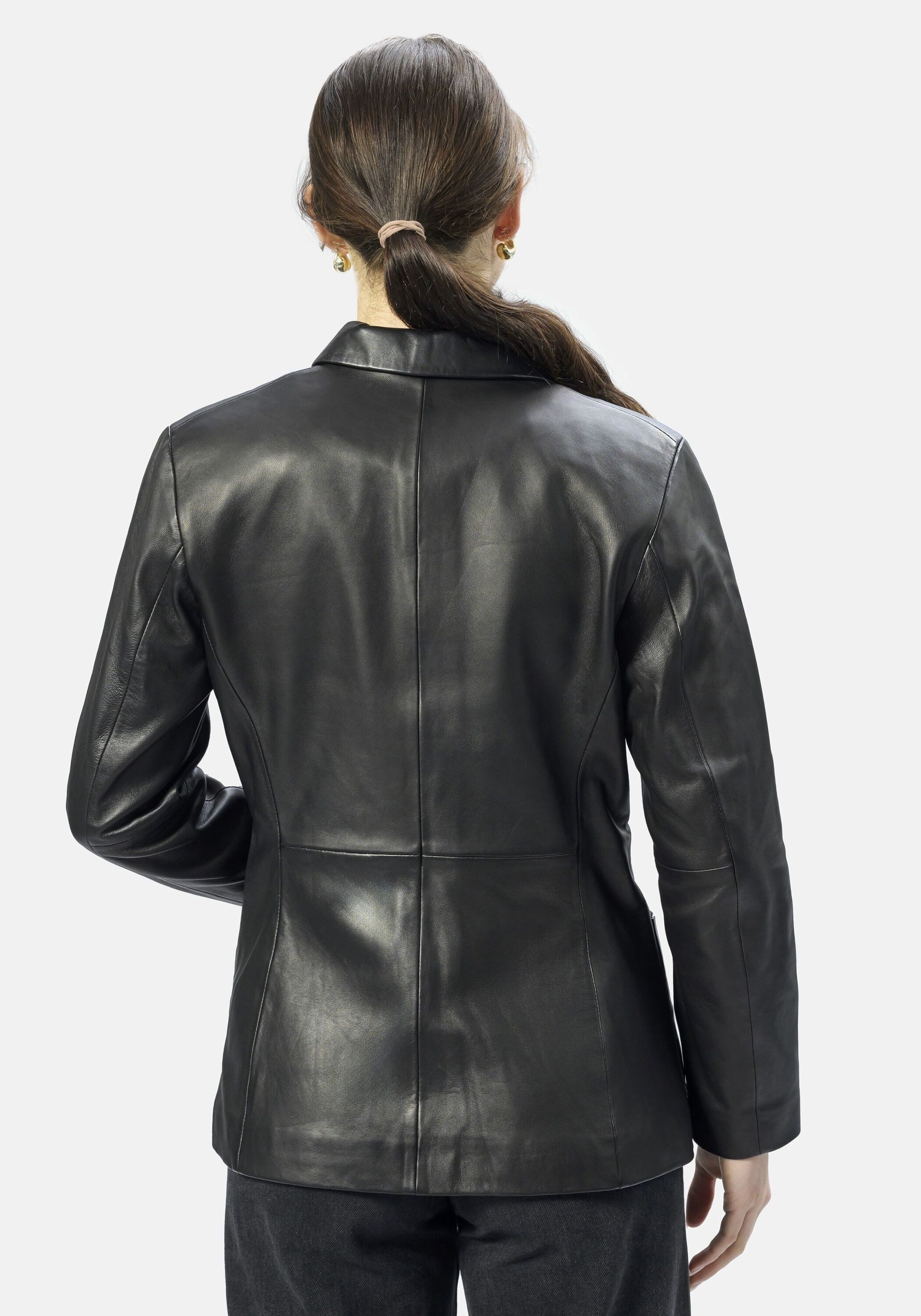 18N62 Lederjacke NEGELIA (1-St) leicht tailliert