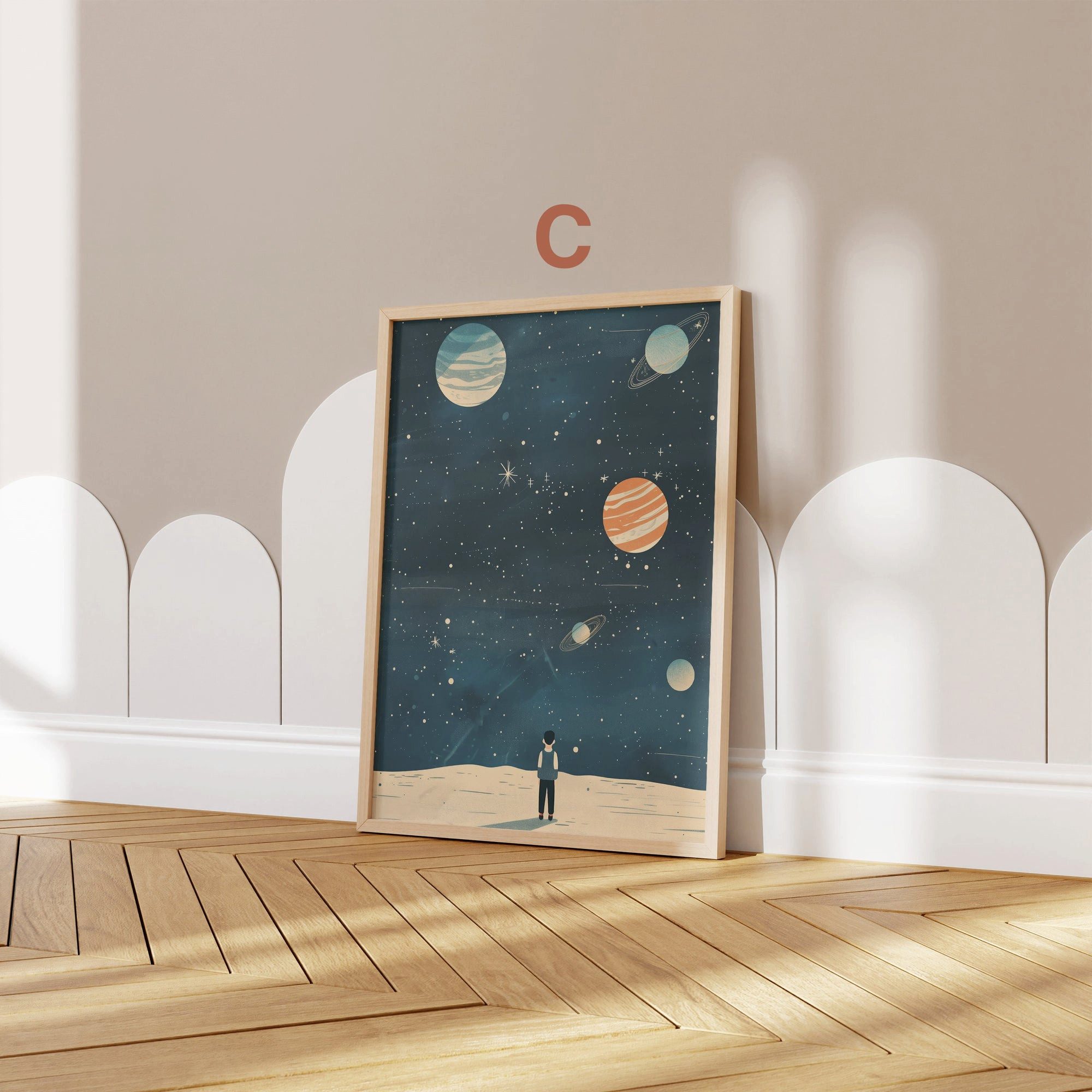 JUSTGOODMOOD Poster Kinderzimmer Premium ® Weltraum günstig online kaufen