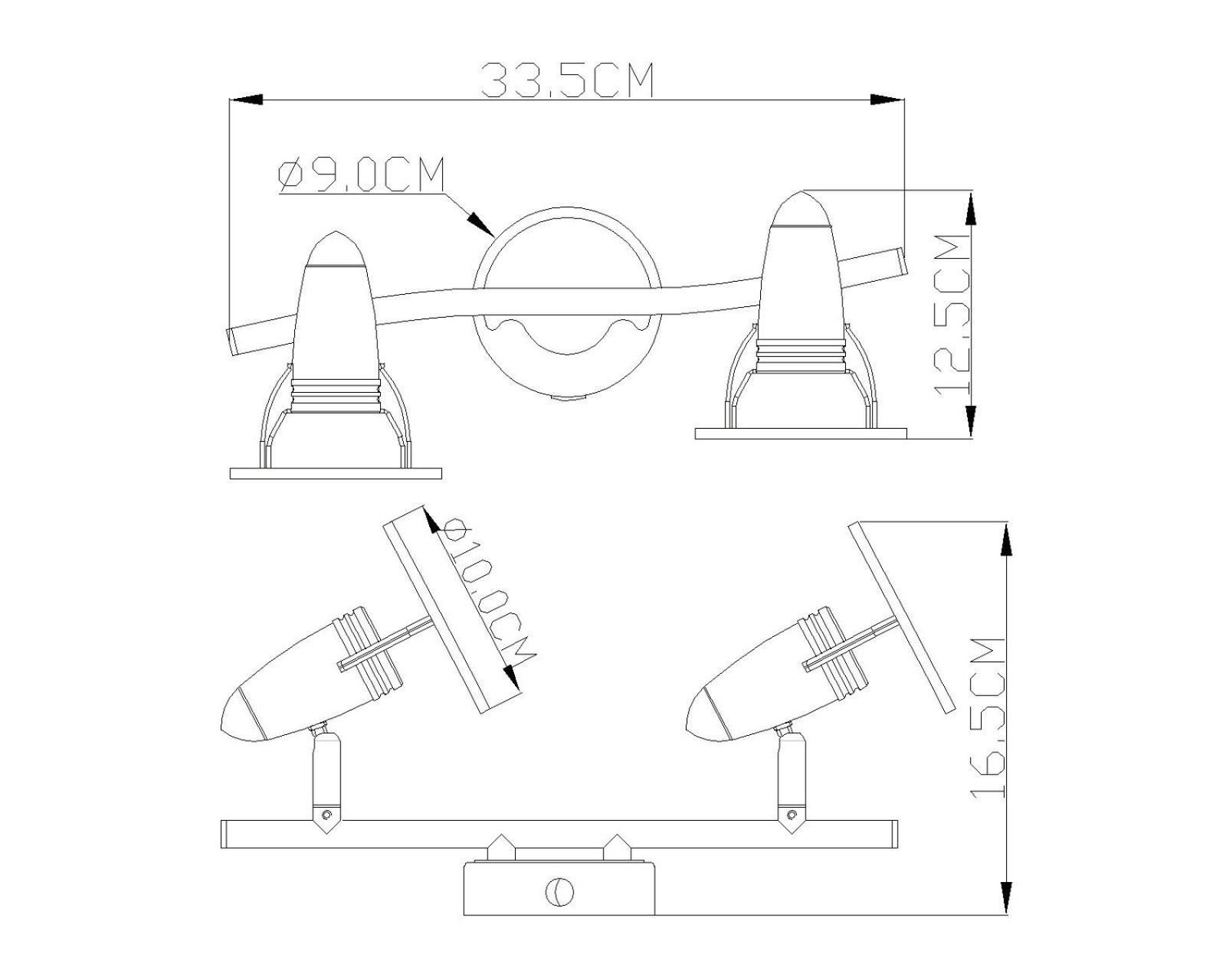 Globo Wandleuchte GLOBO Wandleuchte mit Wohnzimmer Wandlampe GLOBO Schalter LEUCHTEN Innen