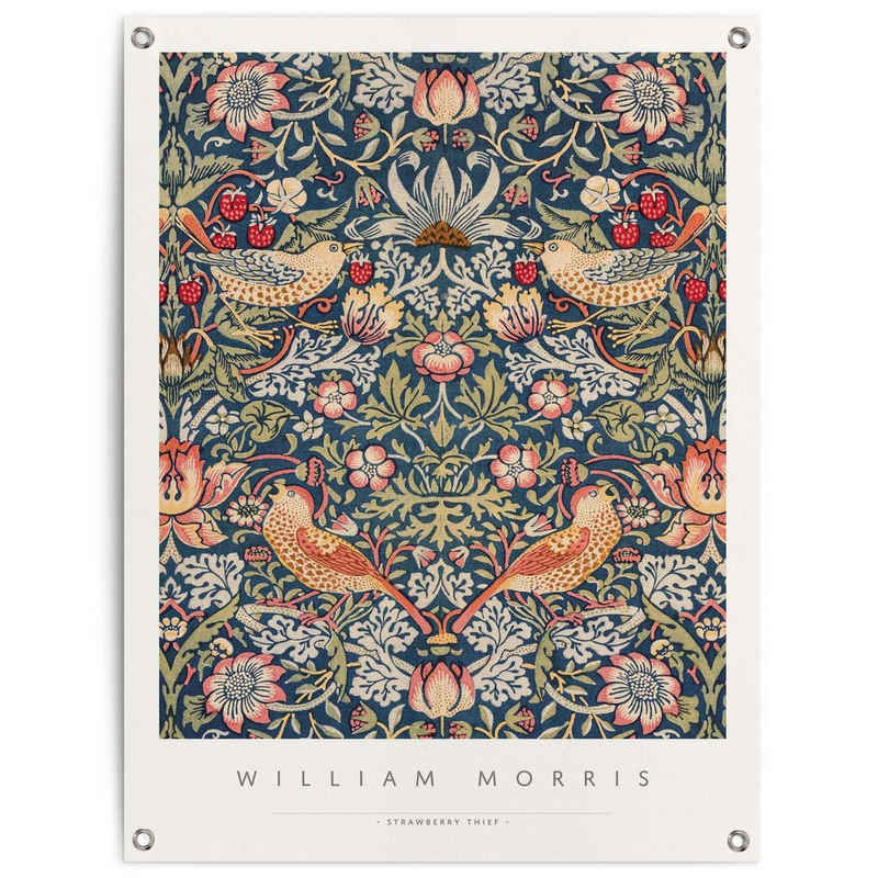 Reinders! Poster William Morris - Erdbeerdieb, Outdoor für Garten oder Balkon