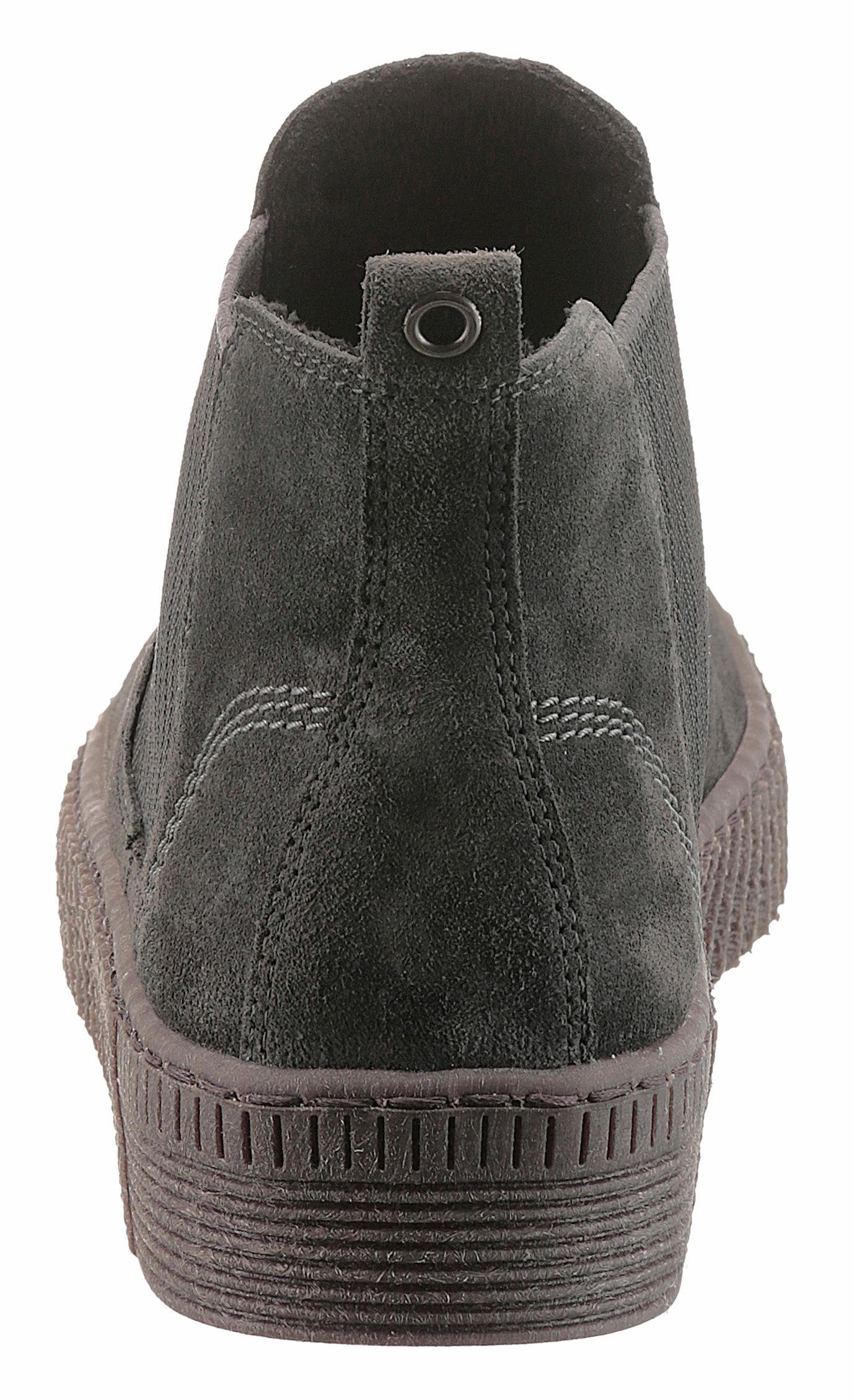 Gabor Chelseaboots, Plateau, Stiefelette, Schlupfschuh mit dezenten Kontrastnähten
