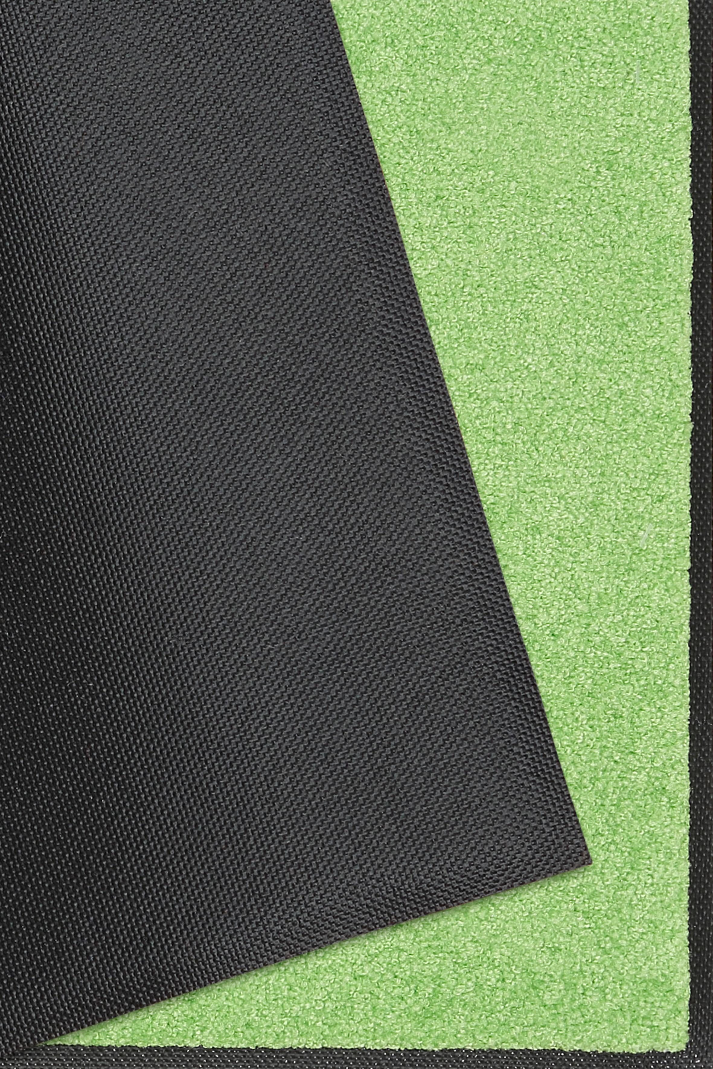 und Fußmatte Kleen-Tex, In- Schmutzfangmatte, mm, rechteckig, Outdoor waschbar by rutschhemmend, Trend wash+dry 7 Uni, geeignet, Höhe: apfelgrün