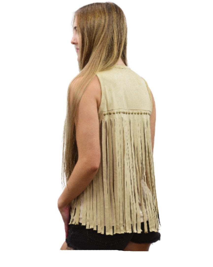 Westernlifestyle T-Shirt Layla beiges Fransen Westernshirt günstig online kaufen