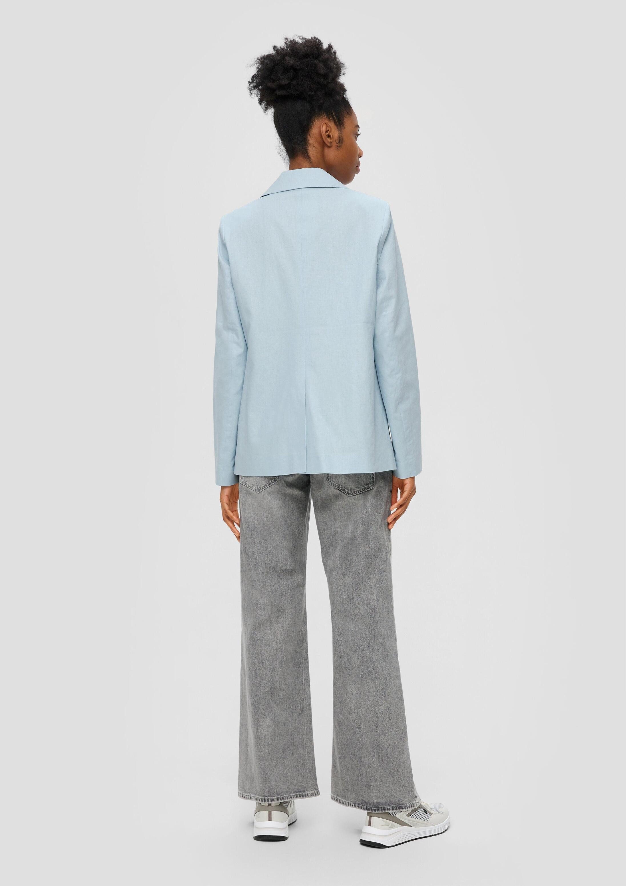 QS Jackenblazer Indoor-Blazer Blazer aus Leinenmix