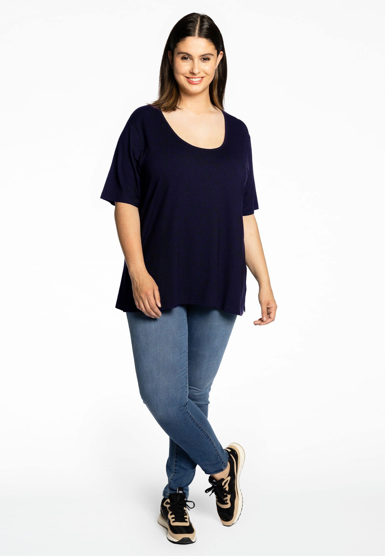 YOEK Langarmshirt Damen T-Shirt Große Größen günstig online kaufen