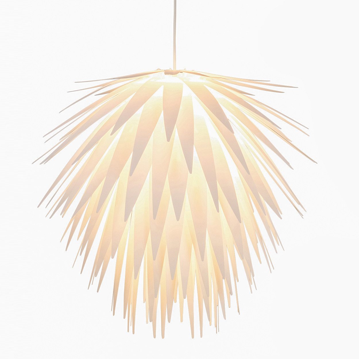 hofstein Hängeleuchte »Corato« moderne Hängelampe aus Kunststoff in Weiß, o günstig online kaufen