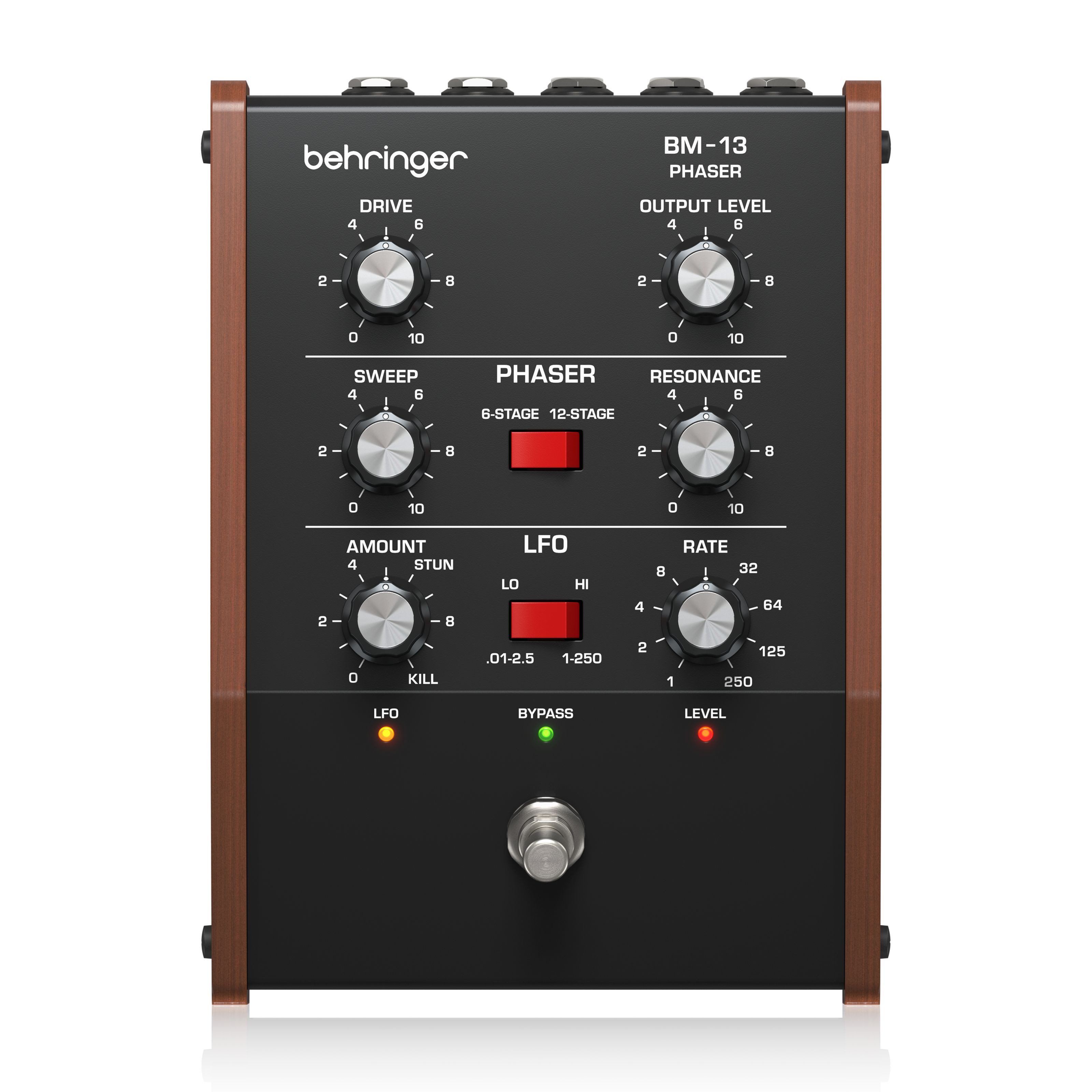 Behringer Musikinstrumentenpedal, (Effektgeräte für Tasteninstrumente, Analog-Effekte), BM-13 Phaser - Analog Effekt für Tasteninstrumente