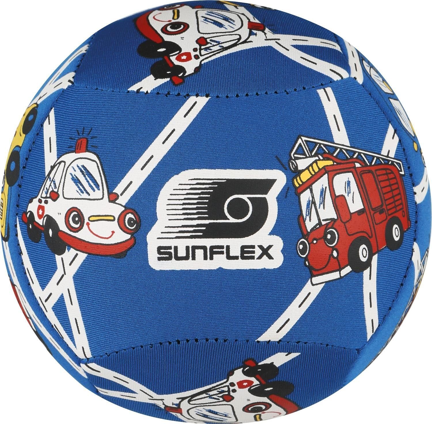 Sunflex Softball Neoprenball Größe Strandball Cars, 2 Softball Funball Youngster Beachball Ball Kindgerecht Wasserball