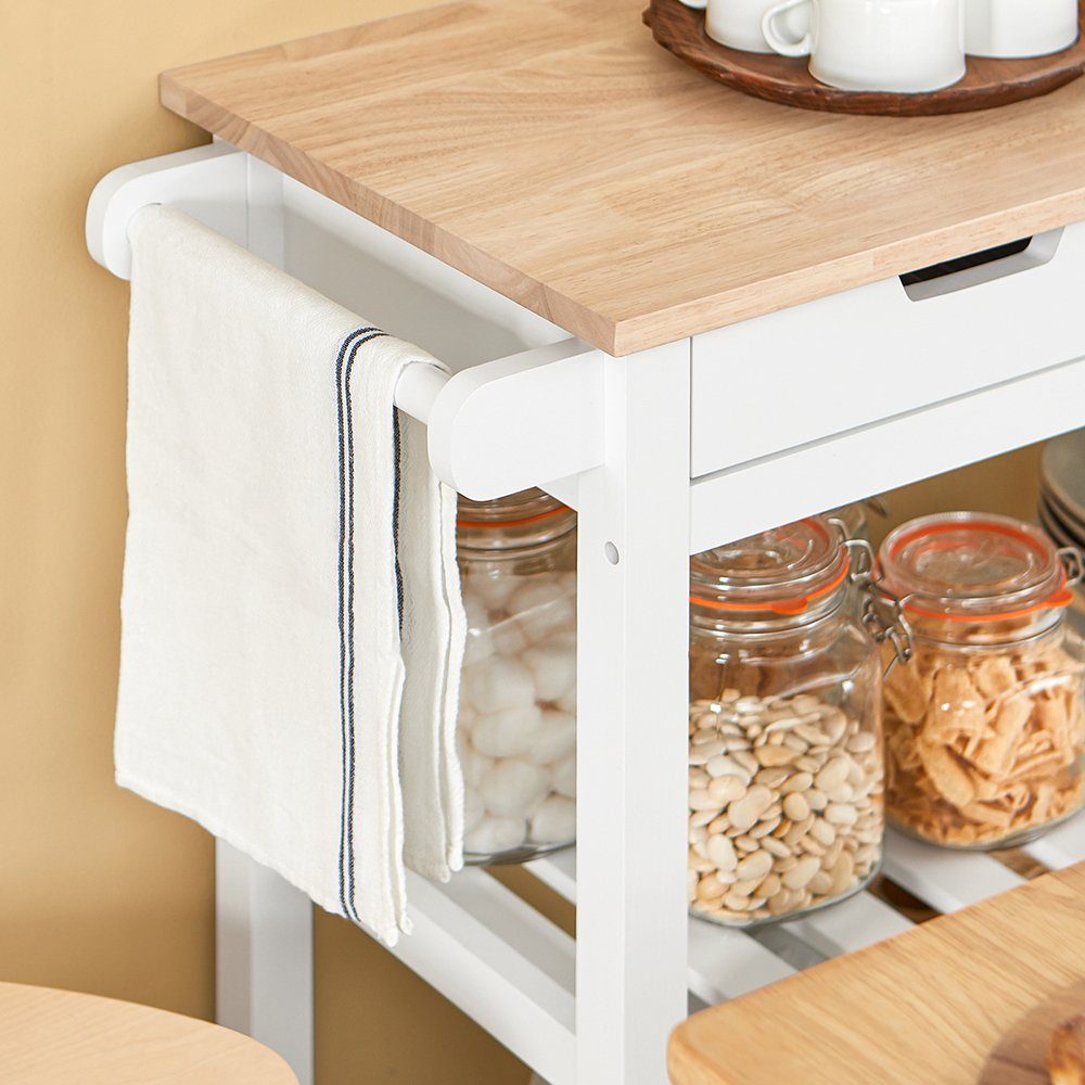 SoBuy Küchenwagen FKW67, Servierwagen Rollwagen Küchenschrank