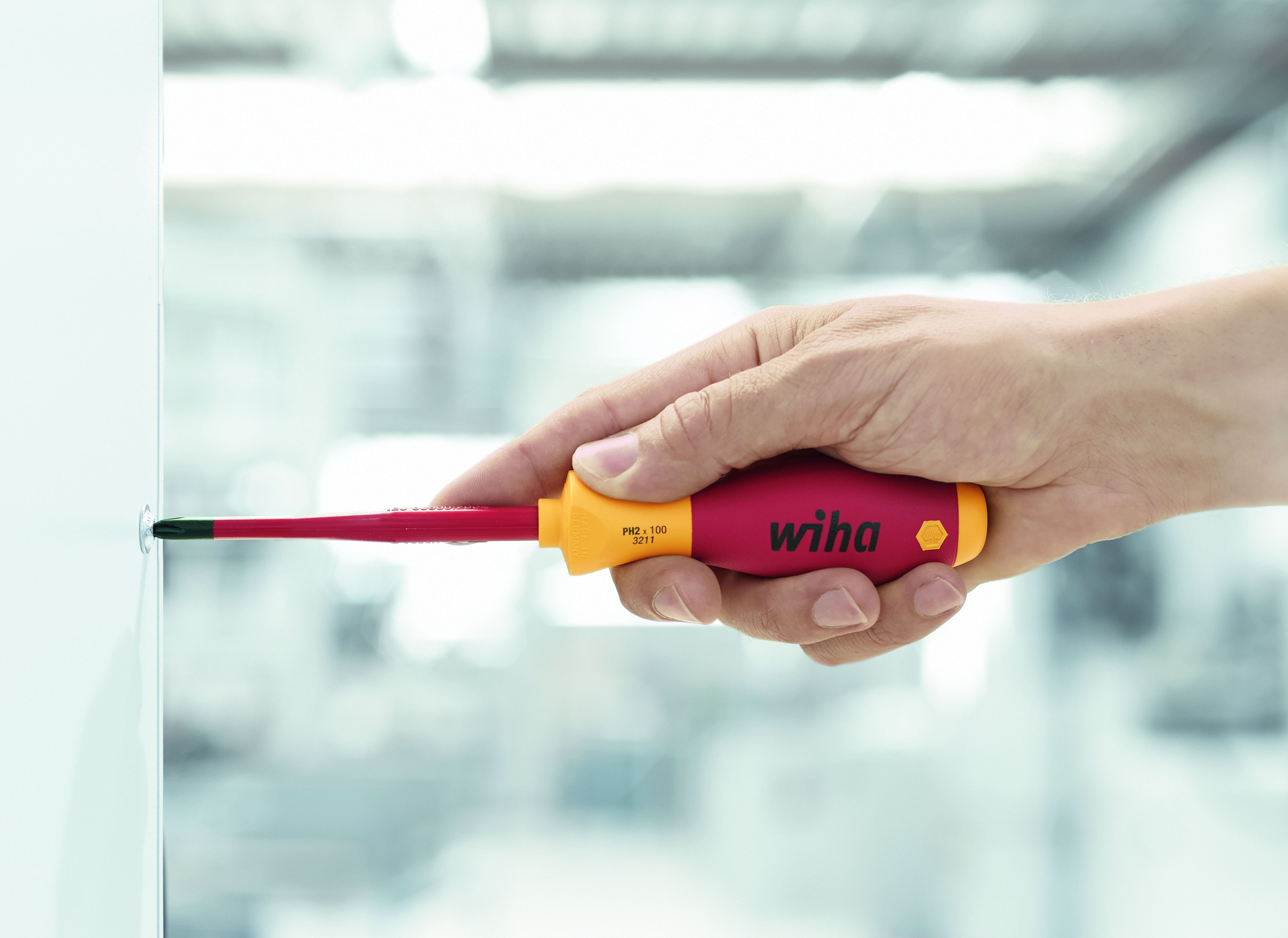 Wiha Schraubendreher Schraubendreher Set, (Set, 12 St), mit patentiertem SoftFinish® Griffdesign