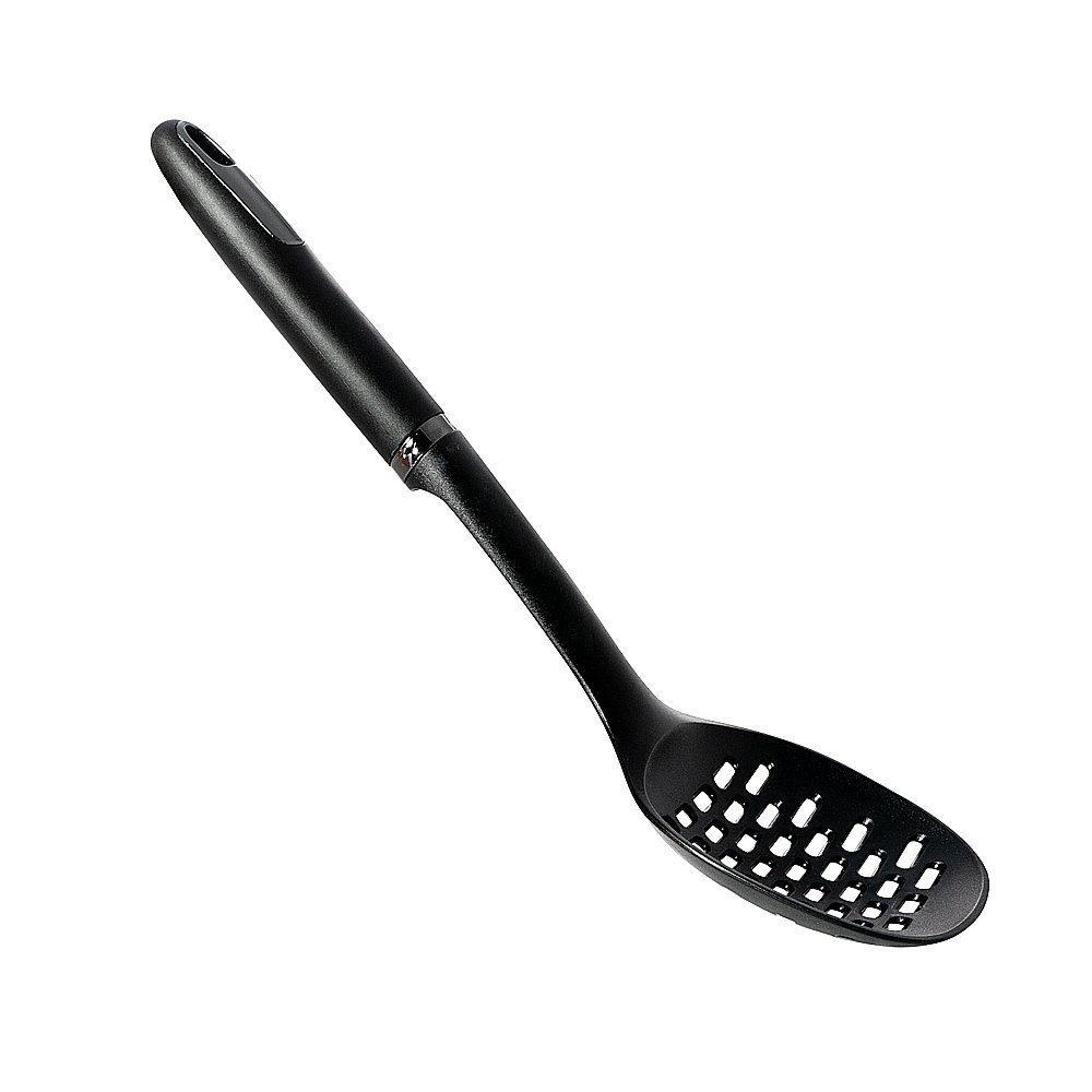 BEM Kochbesteck-Set Küchenhelfer 6-tlg. Set mit drehbarem Standhalter (Küchenset mit Pfannenwender Suppenkelle Spaghettilöffel, Nudellöffel Schneebesen Servierl – Bild 4 von 5