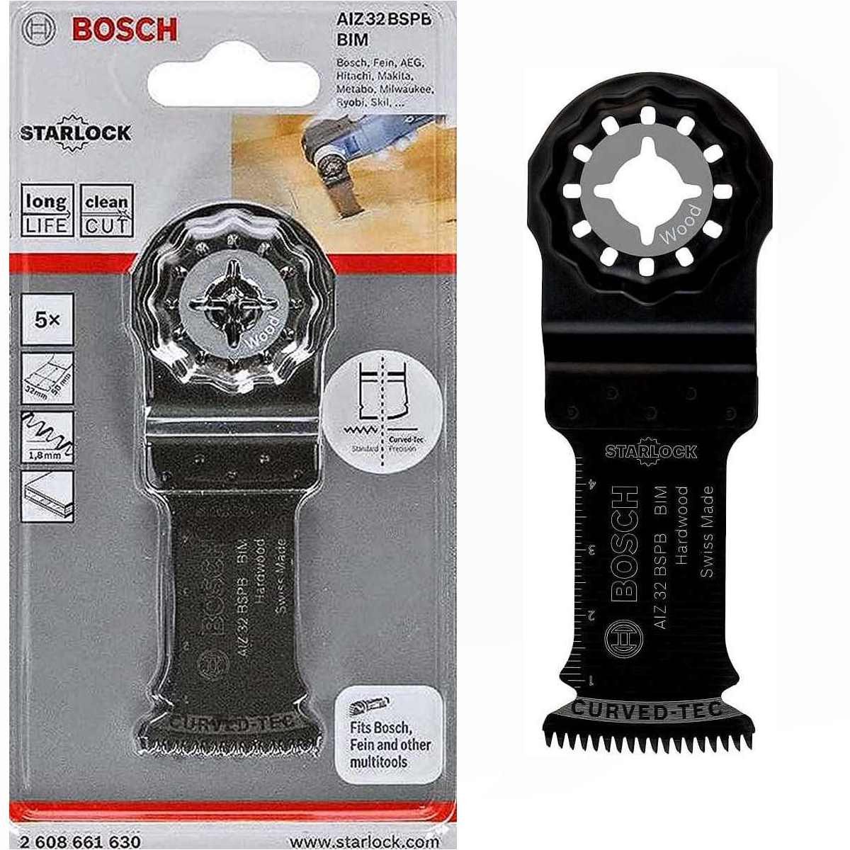 Bosch Professional Tauchsägeblatt BOSCH 5 x Tauchsägeblatt AIZ32 BSPB, Wood, 50 x 32 mm