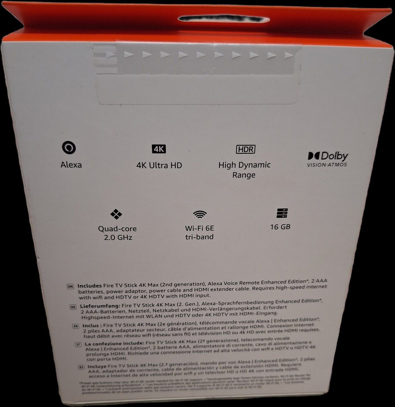 Amazon Streaming-Stick Fire TV Stick 4K MAX 2. Generation, (Set), Wi-Fi 6E Unterstützung Alex-Sprachfernbedienung Prime Video Netflix