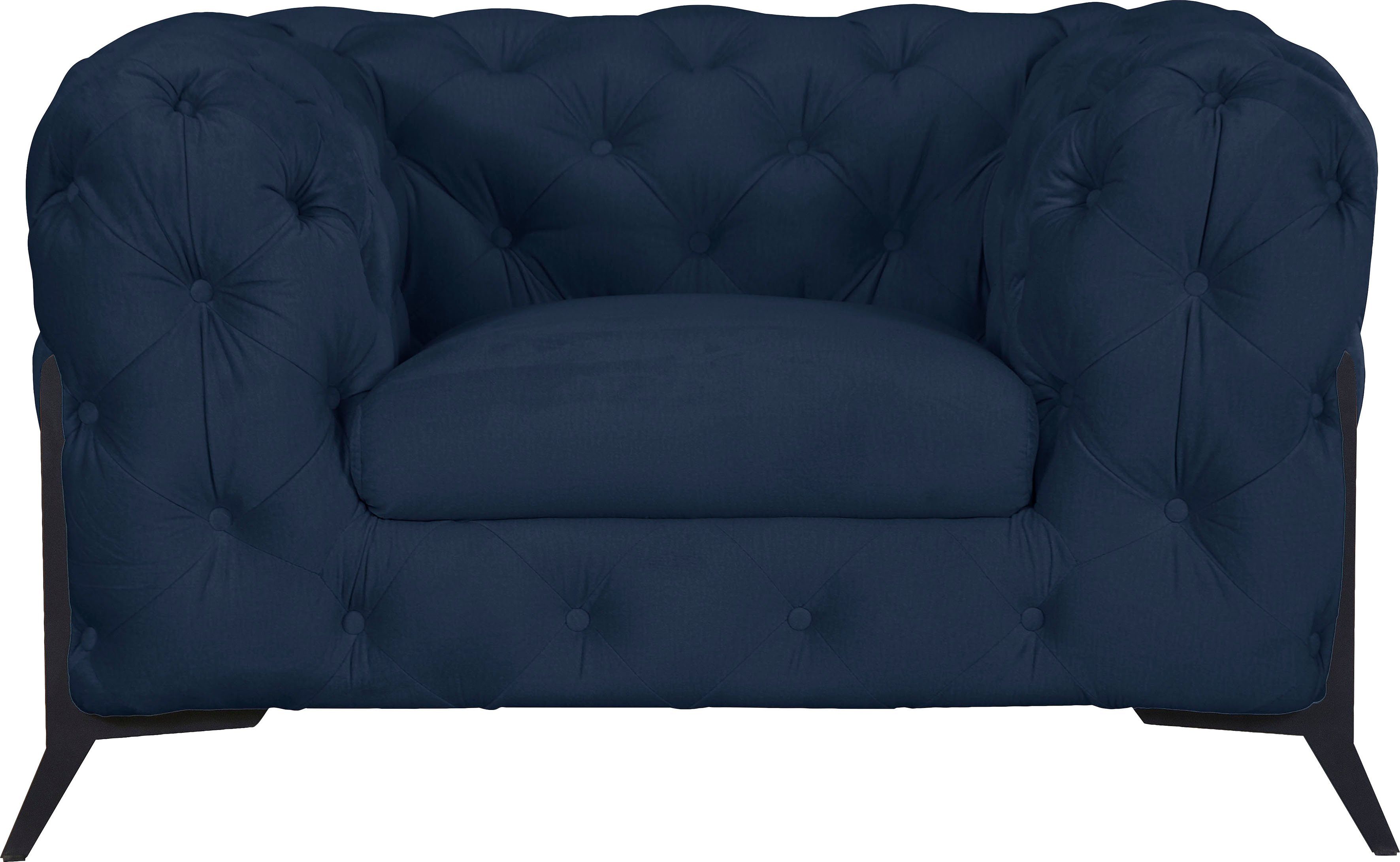 Home affaire Chesterfield-Sessel Amaury Sessel, aufwändige Knopfheftung, moderne Chesterfield Optik, Fußfarbe wählbar