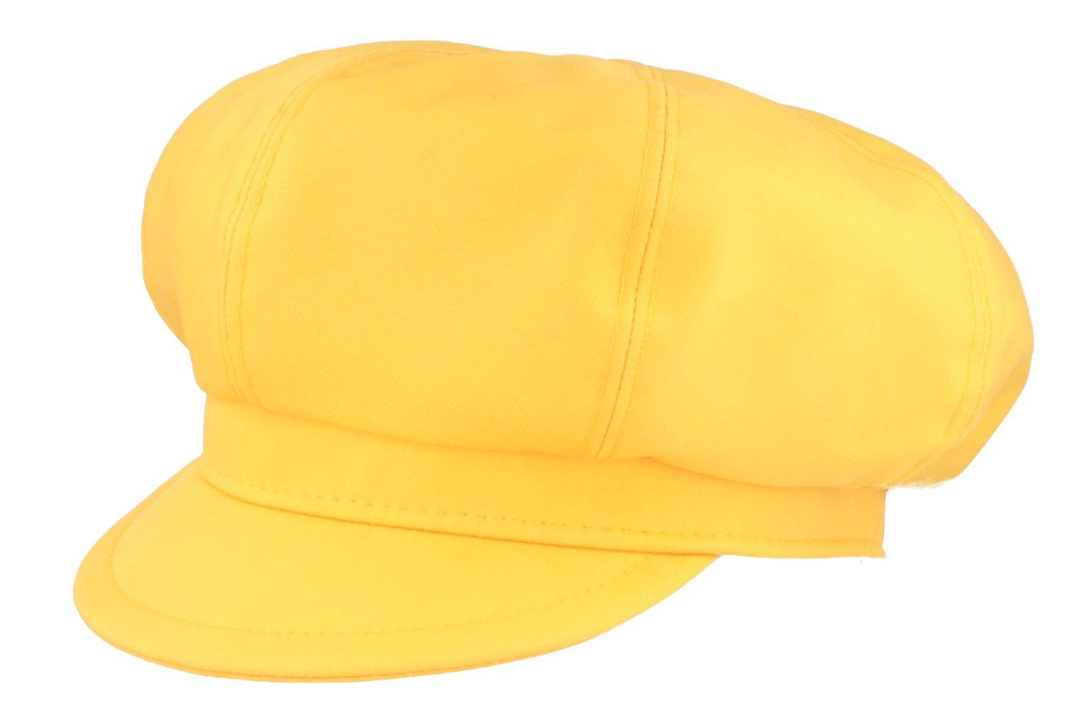 Breiter Baseball Cap 8-teilige Ballonmütze/Cap mit UV-Schutz50+ gelb