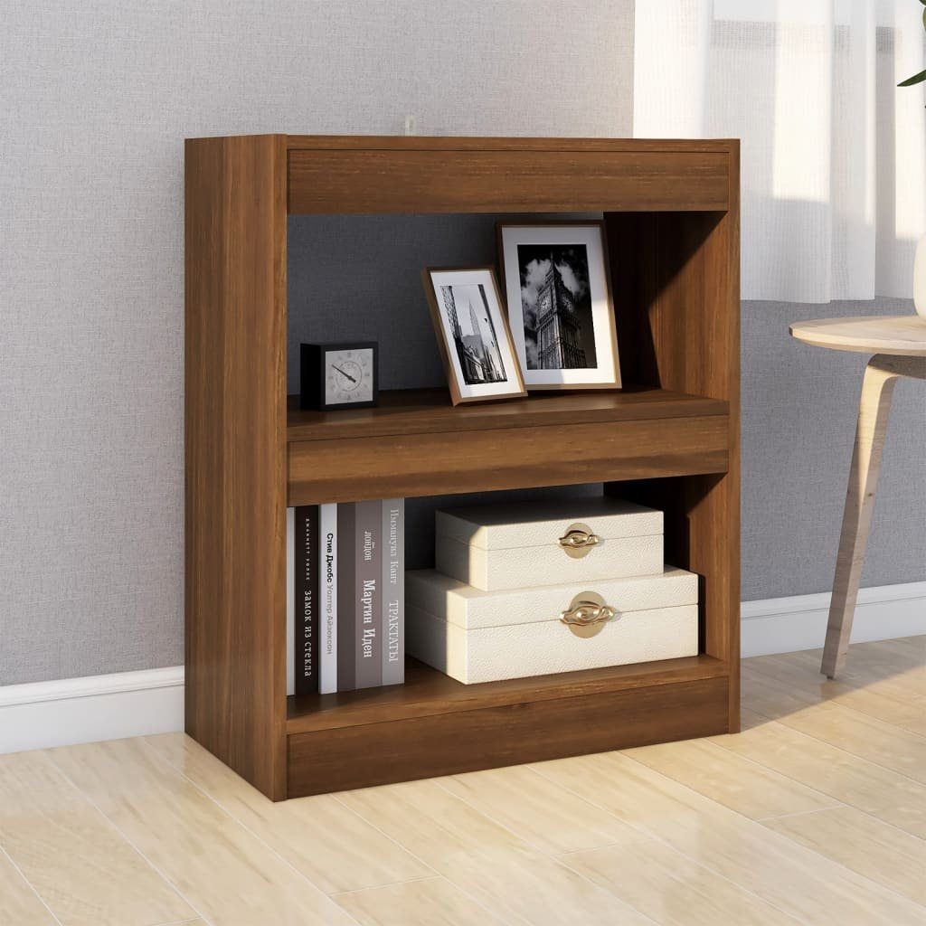 Bücherregal/Raumteiler Eichen-Optik furnicato cm 60x30x72 Bücherregal Braun