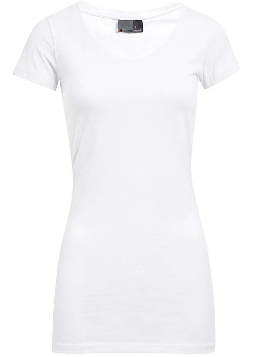 Promodoro V-Shirt Women´s Slim Fit V-Neck Damen T-Shirt Long