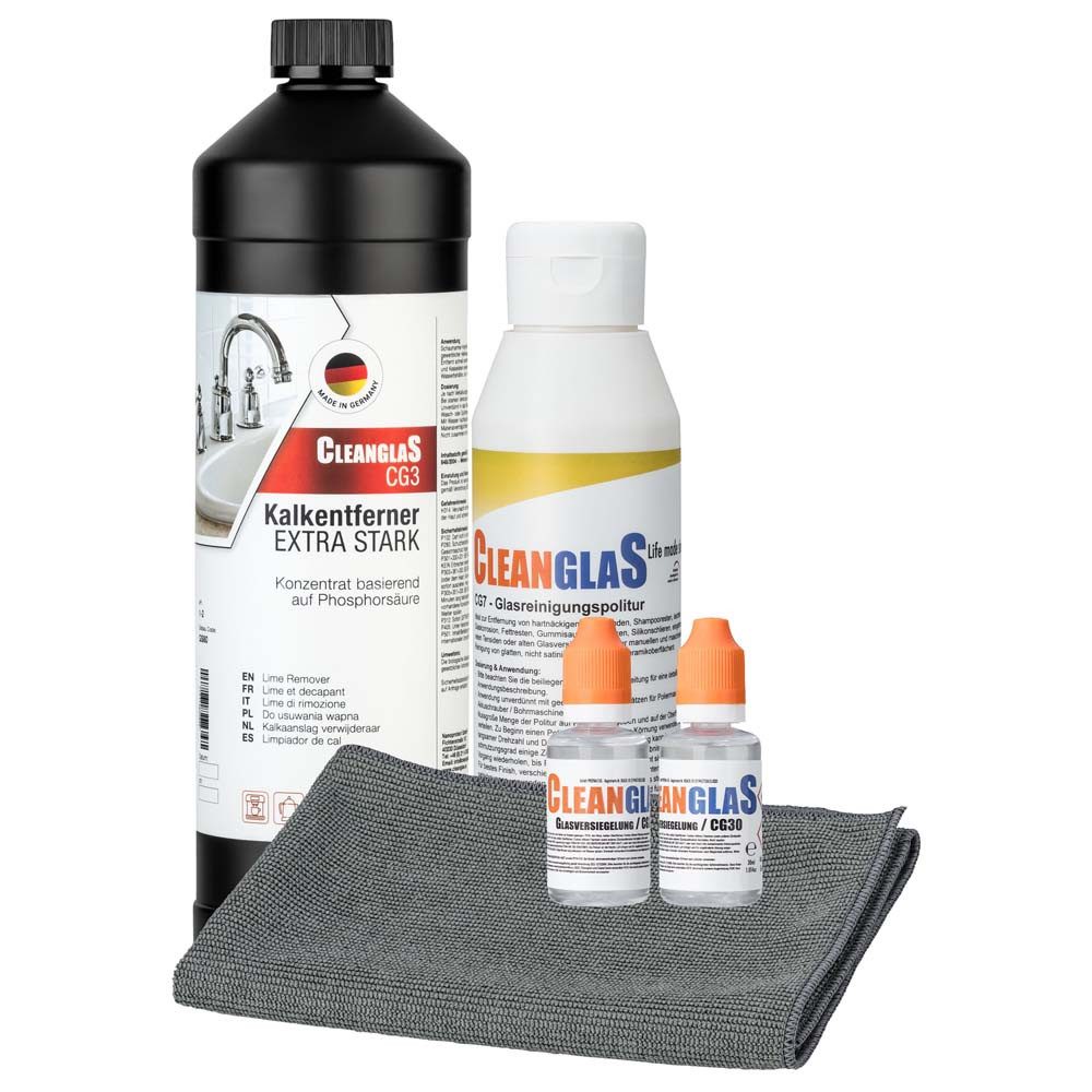 Cleanglas Glasversiegelung + Antikalk - Set Scheibenversiegelung