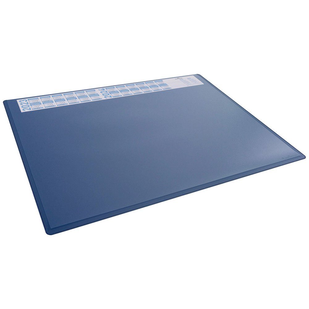 Schreibtischunterlage Durable 722307 Schreibunterlage 4-Jahreskalender Dunkelblau, Transpar