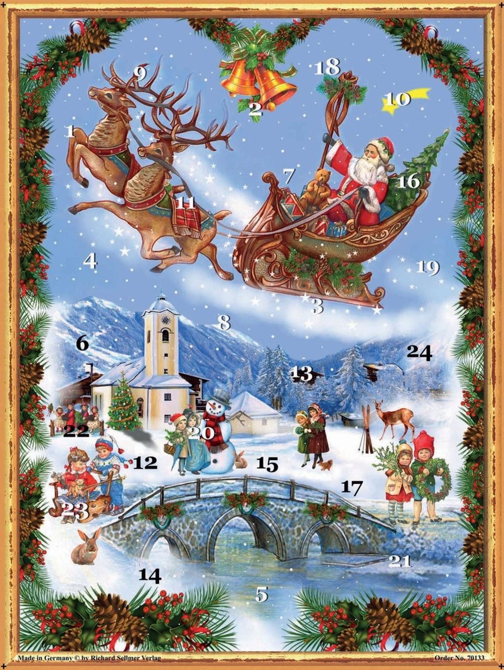 Richard Sellmer Verlag Adventskalender Adventskalender "Der Nikolaus kommt"