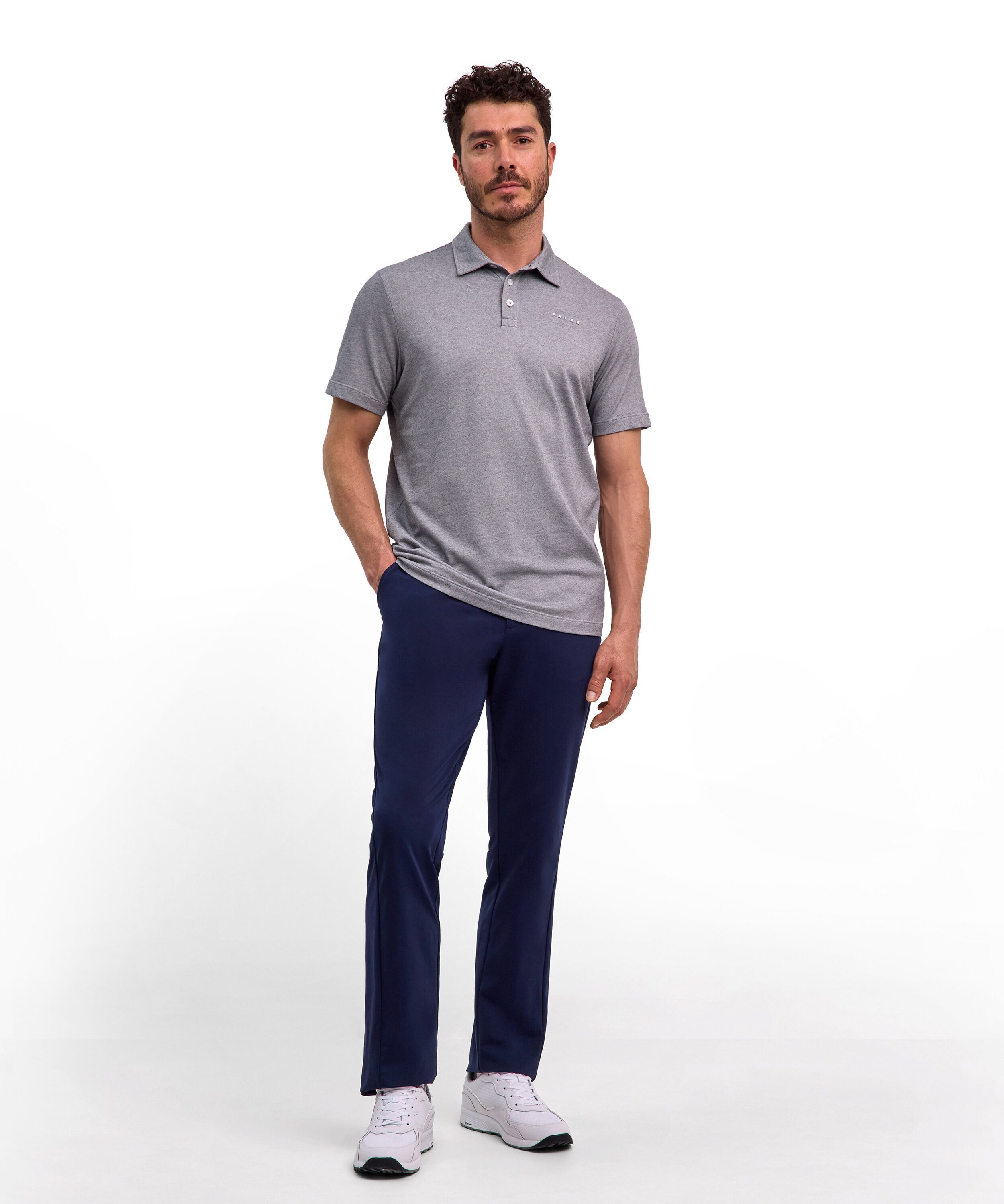 FALKE Poloshirt Polo Shirt mit Bio-Baumwolle (1-tlg., 1) mit Bio-Baumwolle