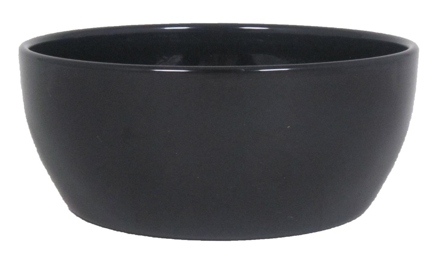 INNA-Glas Pflanzschale Keramik Pflanzenschale, Ø24,5cm, 9,5cm, schwarz