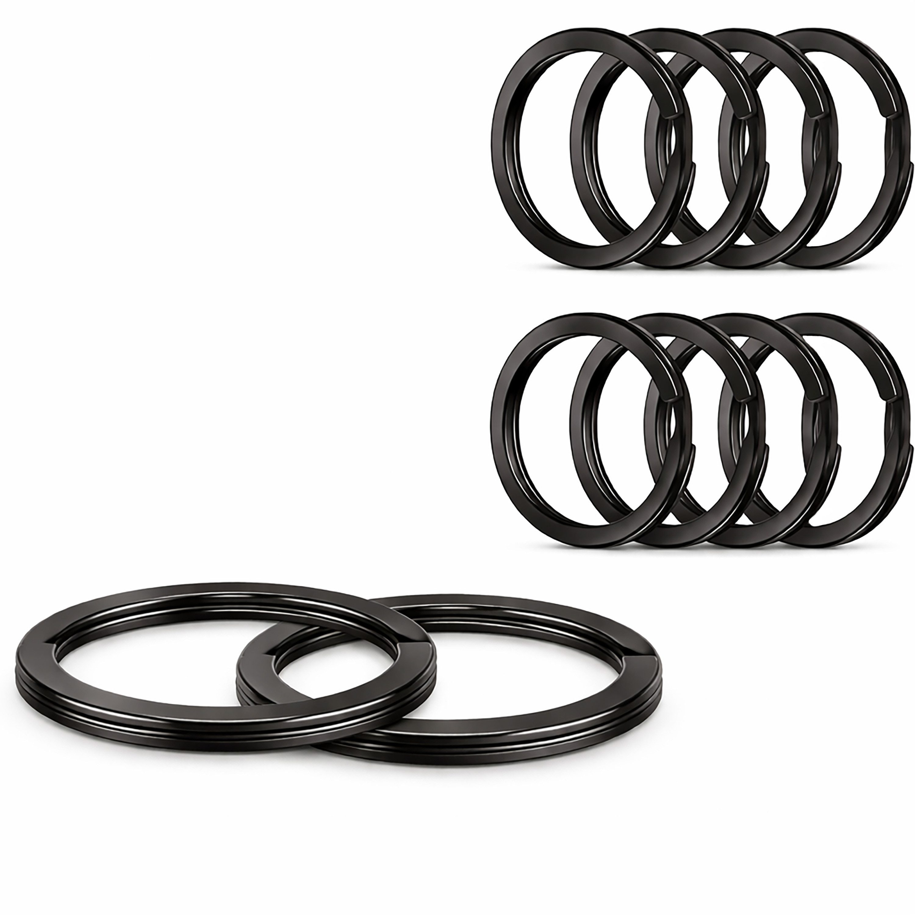 WEBBOMB Karabiner Schlüsselkarabiner robust 10 Schlüsselringe keychain Schlüsselanhänger