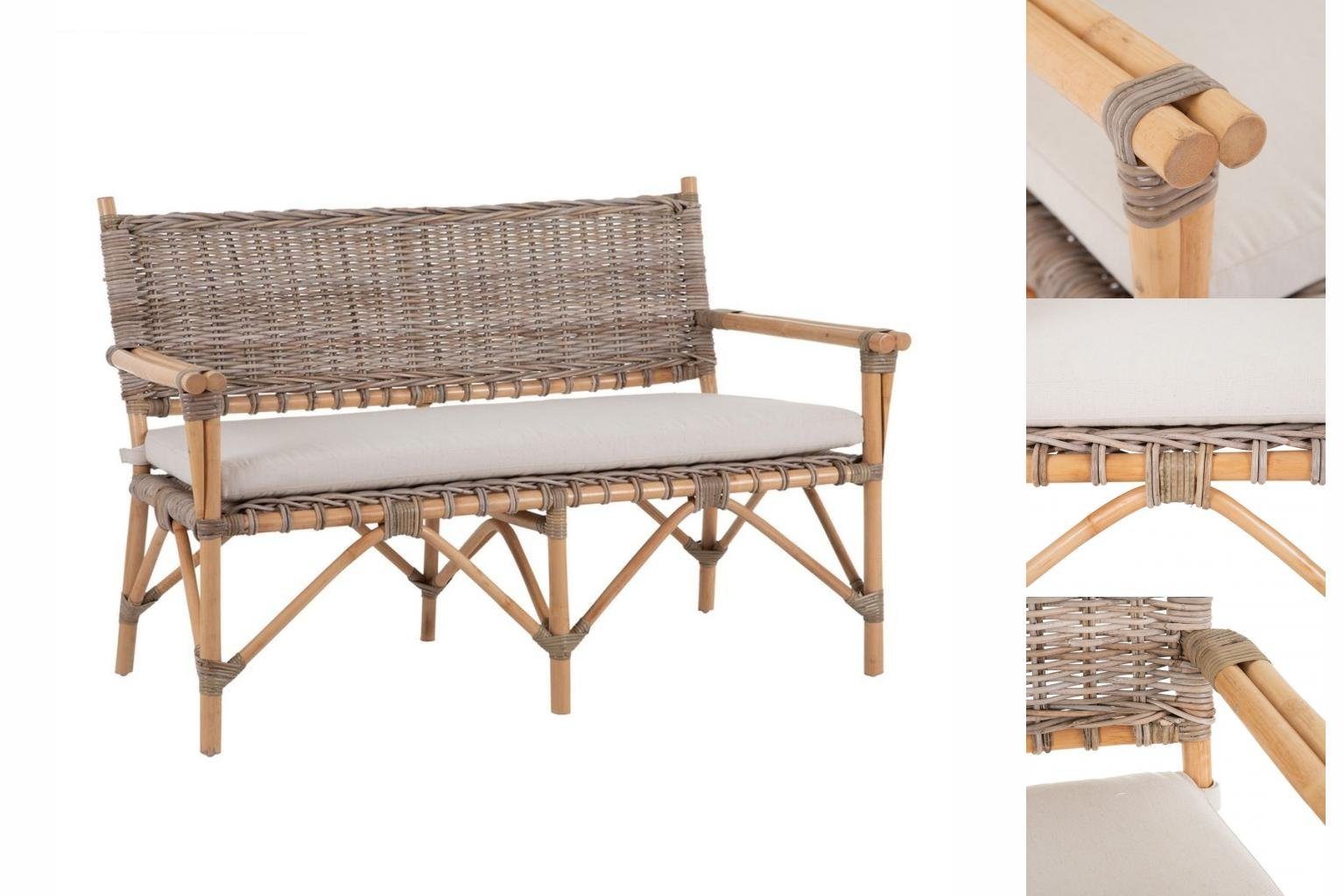 Bigbuy Sofa Sofa 124,5 x 70 x 80 cm natürlich Rattan