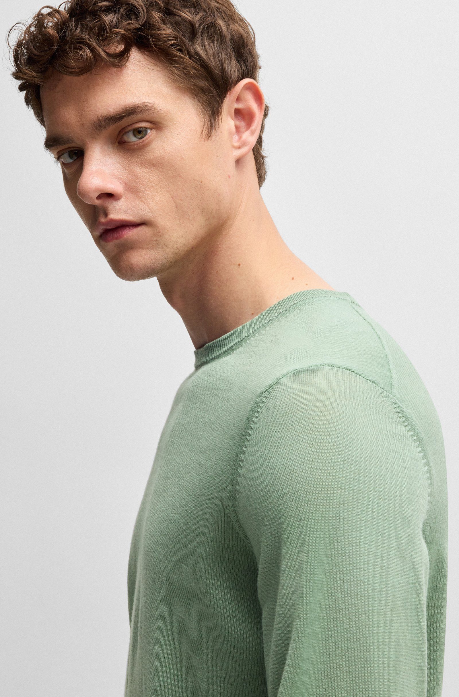 BOSS Strickpullover Leno-P (1-tlg)