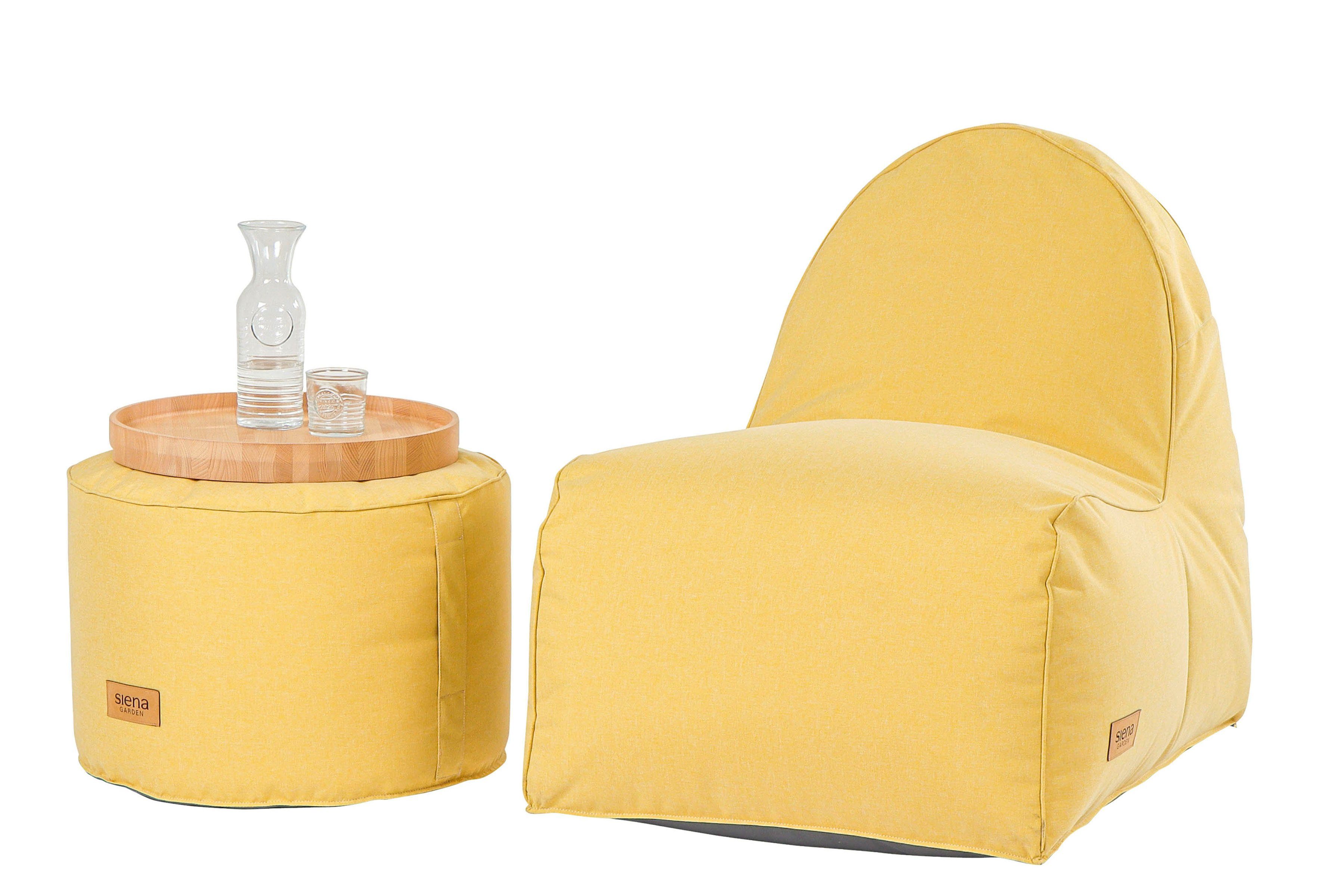 in Farben Outdoor, erhältlich Siena lemonjuice Round Sitzsack & Indoor verschiedenen Garden FLOW.U Ø60cm*H40cm,