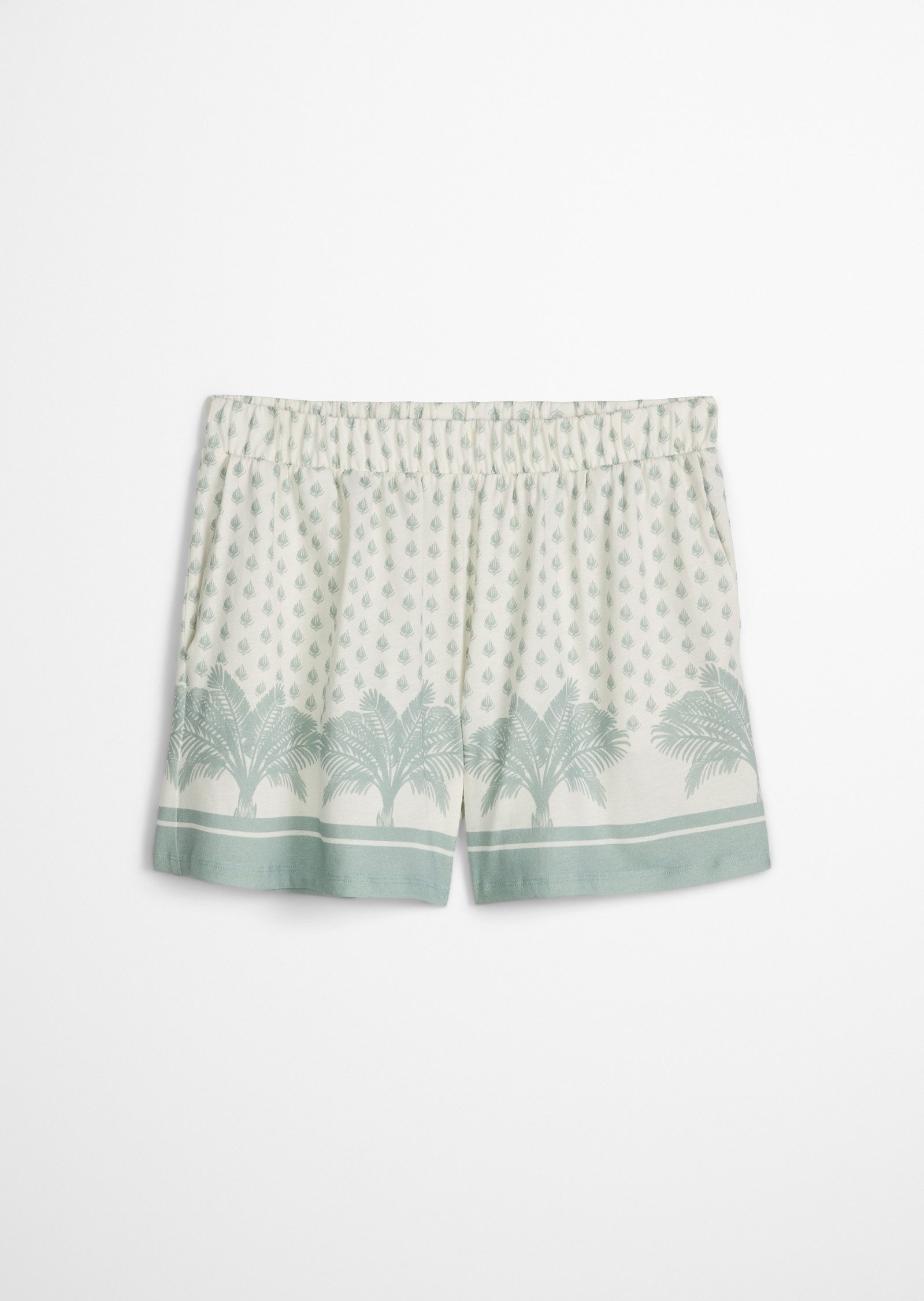 Marc O'Polo Schlafshorts Mix N Match Cotton mit floralem Print, Gummizug
