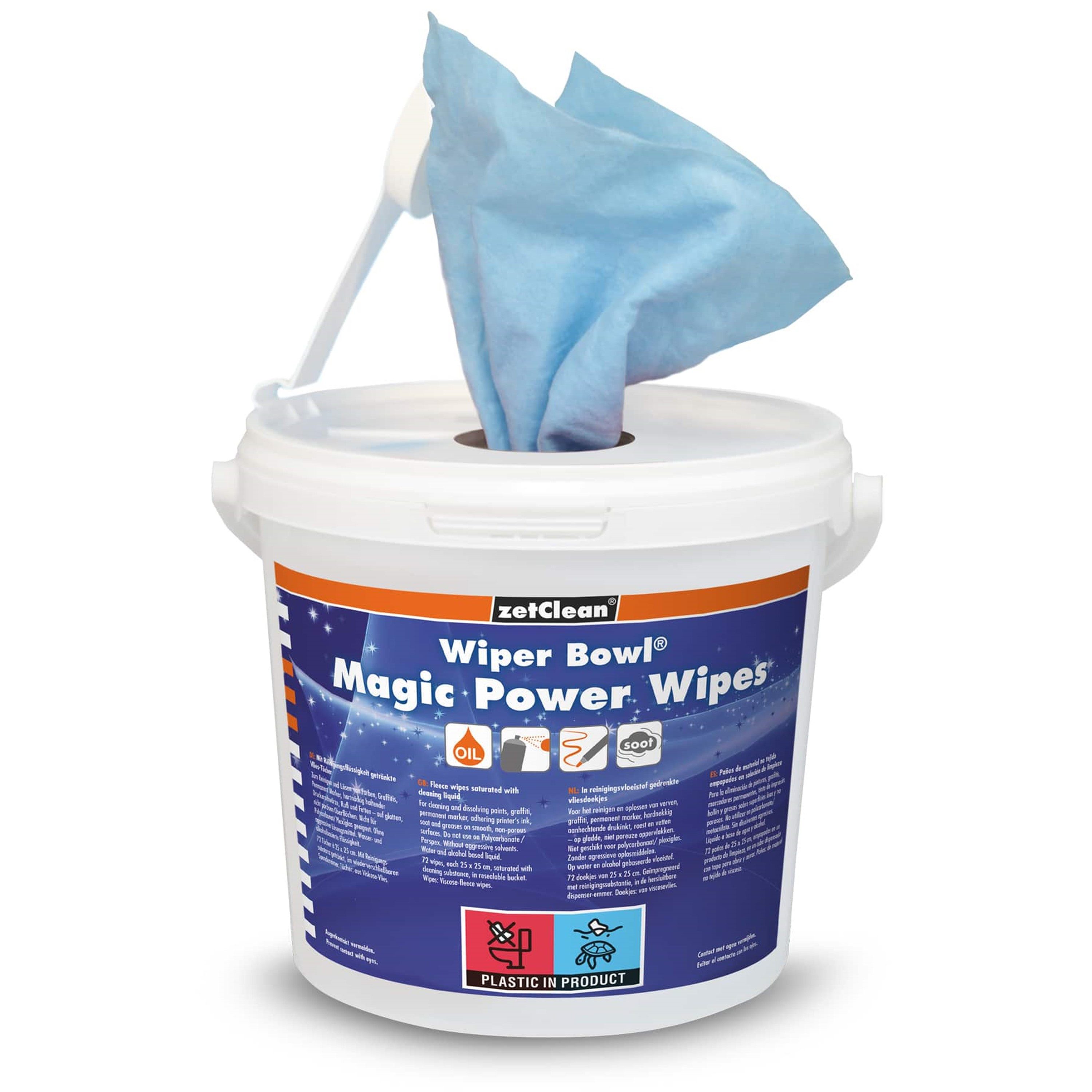 ZVG ZVG Reinigungstücher - Die Wiper Bowl Magic Power Wipes Reinigungstuch (1-tlg., ohne aggressive Lösungsmittel, extrem robust, fusselarm)