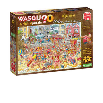 Jumbo Spiele Puzzle Wasgij Original Retro 7 Bär beim Camping! Puzzle, 1000 Puzzleteile