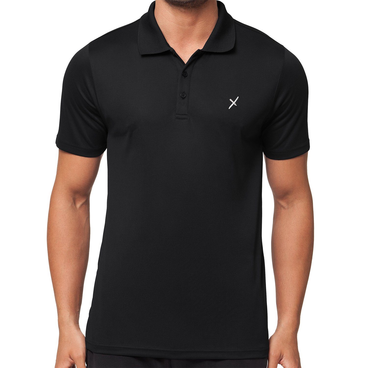 CFLEX Trainingsshirt Herren Sport Fitness Polo-Shirt Sportswear Collection günstig online kaufen
