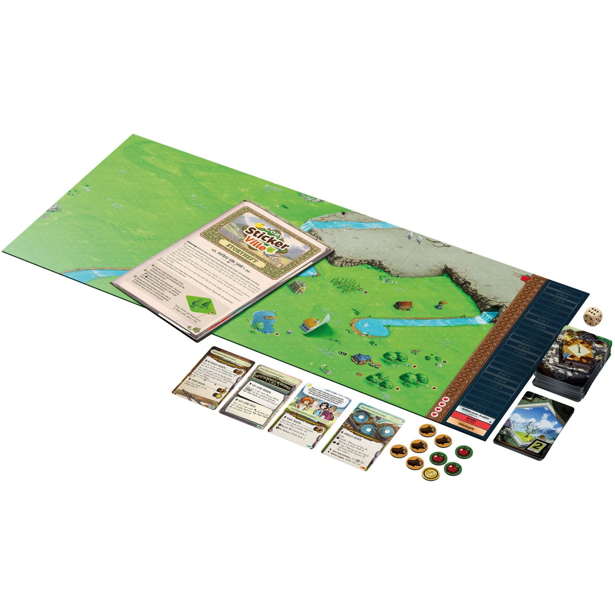 Asmodee Spiel Asmodee Cozy Stickerville, Brettspiel – Bild 2 von 5