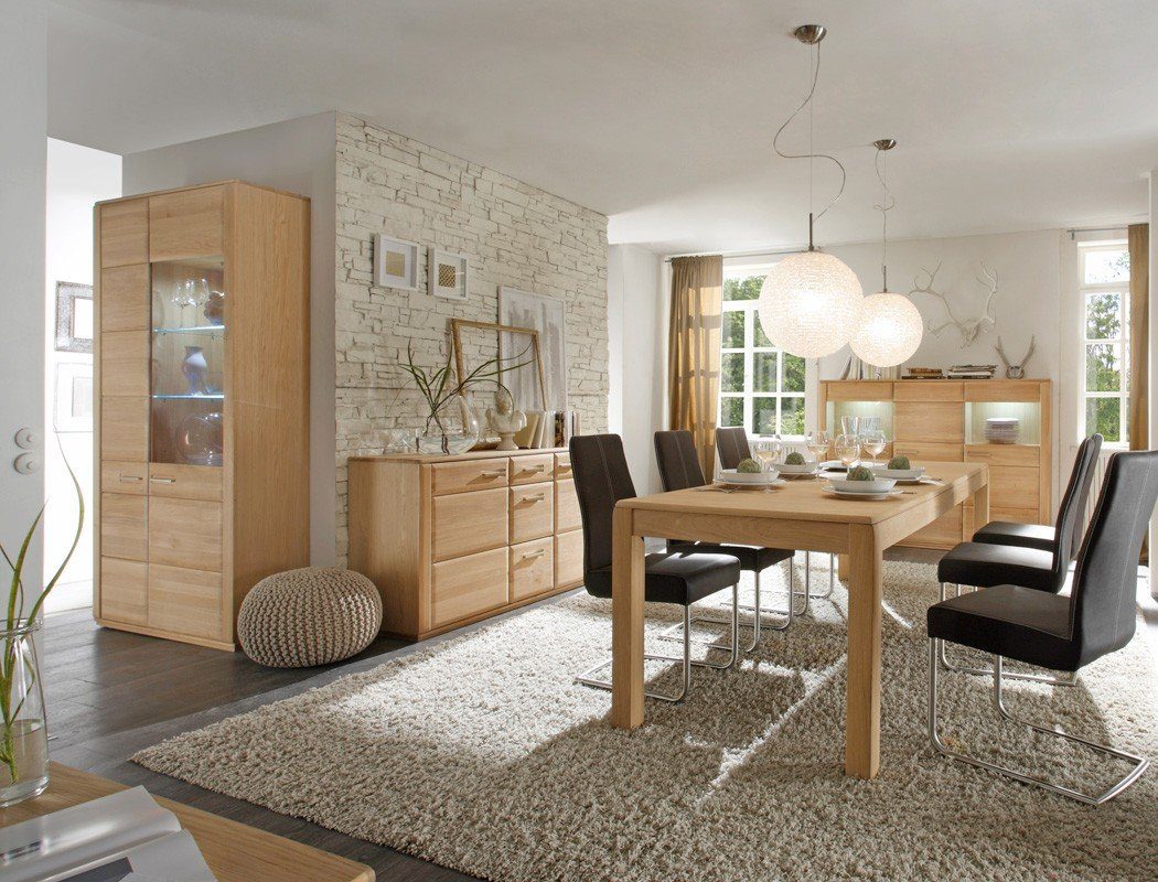 mit Softclose 40, ausziehbarem Wohnzimmer-Set 4-St), bianco Eiche vormontiert Esstisch und Senta (Spar-Set, expendio