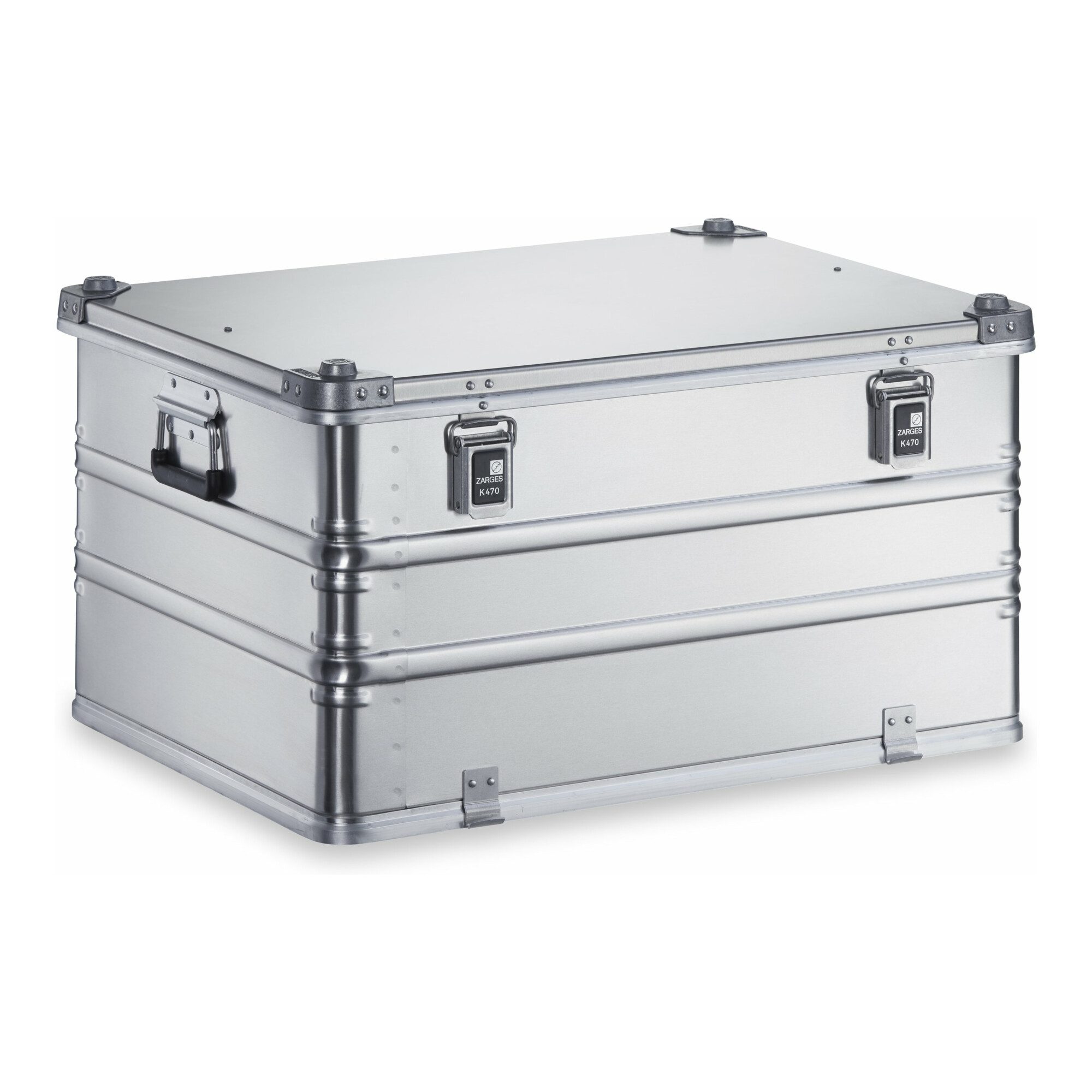 Zarges ZARGES Transportkiste K 470 Plus - Haubenbehälter 750 x 550 x 380 mm Steckdosenverteiler