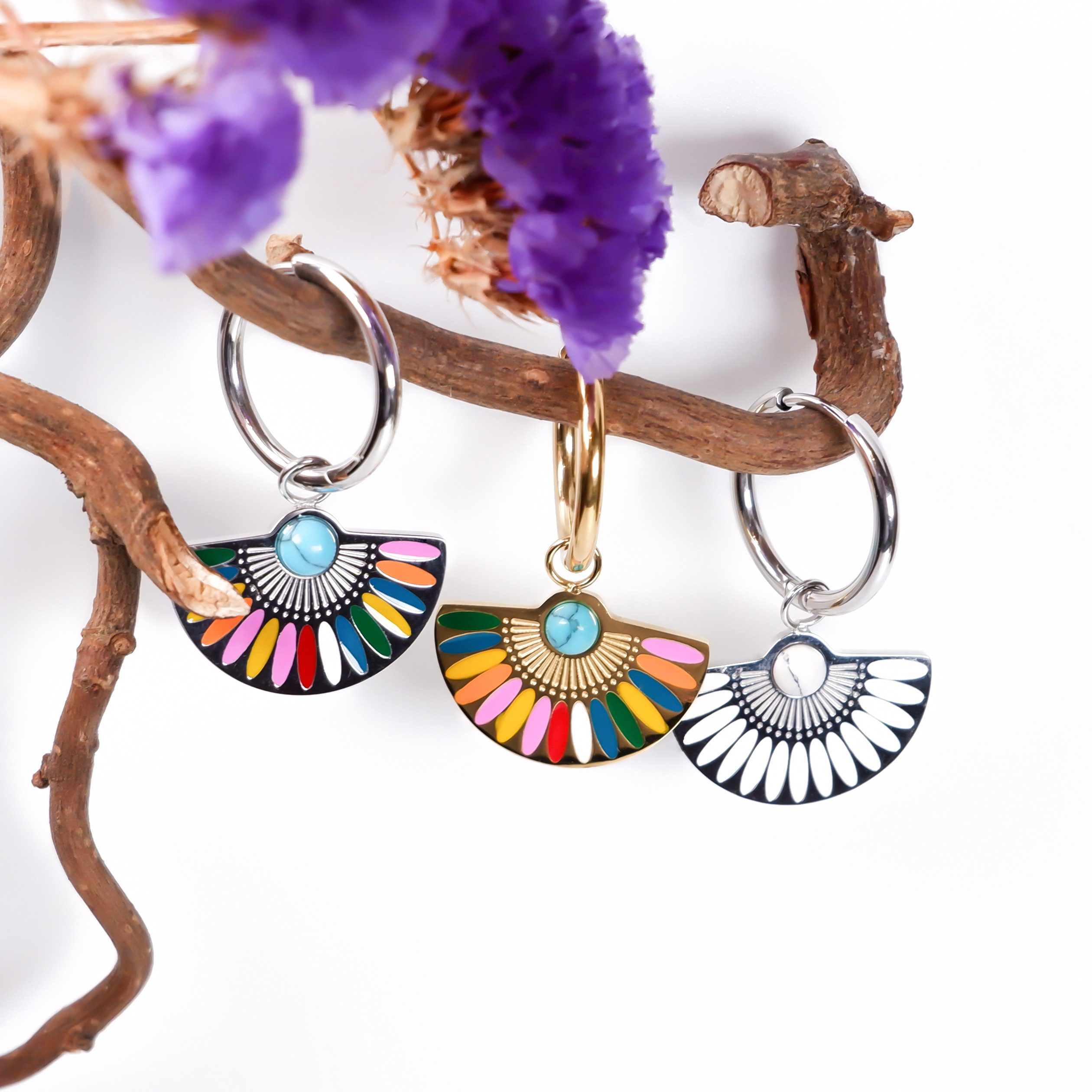 SHELAGO Creolen-Set aus Edelstahl mit Einhänger (inkl. Geschenkverpackung), günstig online kaufen