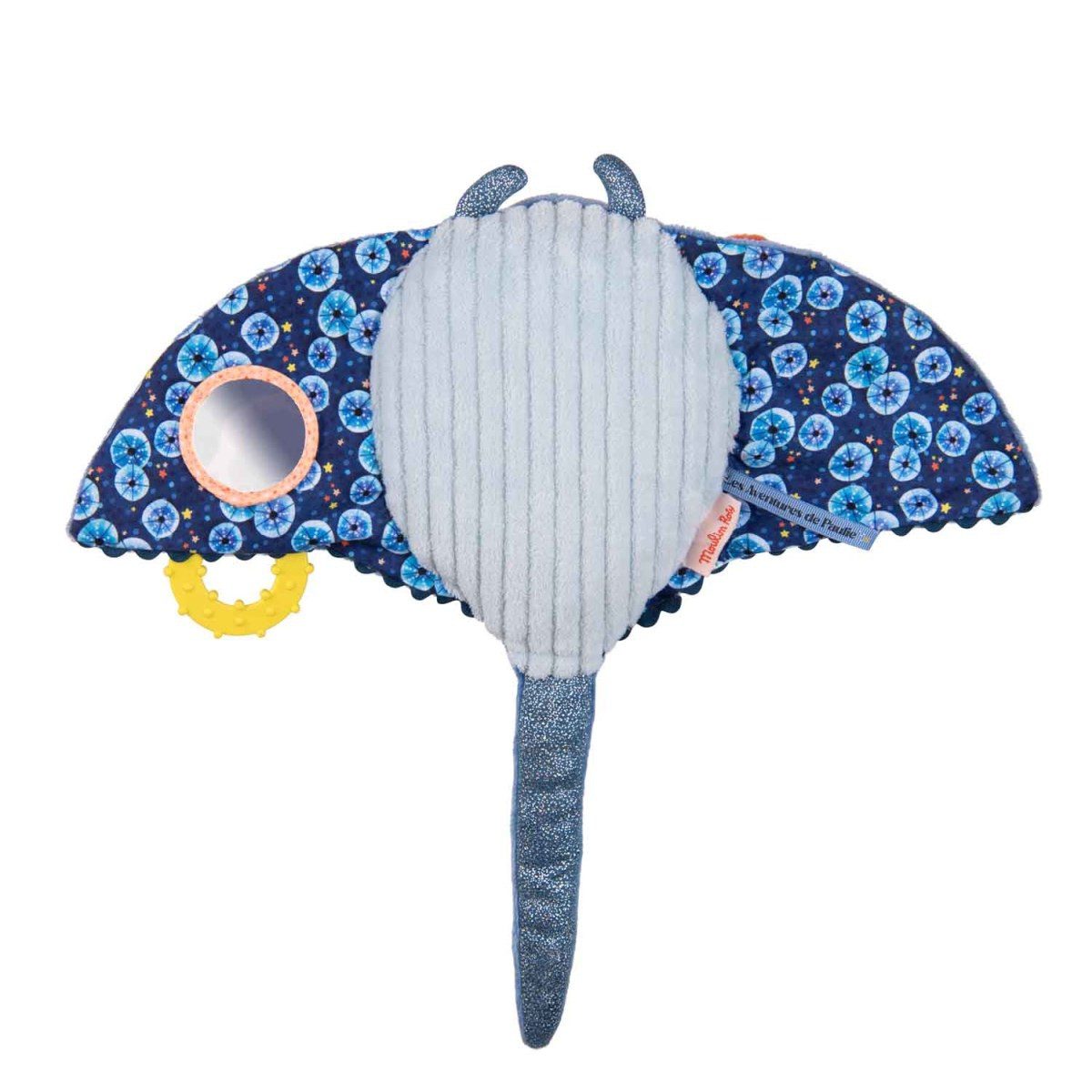 Moulin Roty Lernspielzeug Grosses Spieltier Rochen 40cm Activityspiel Kuscheltier