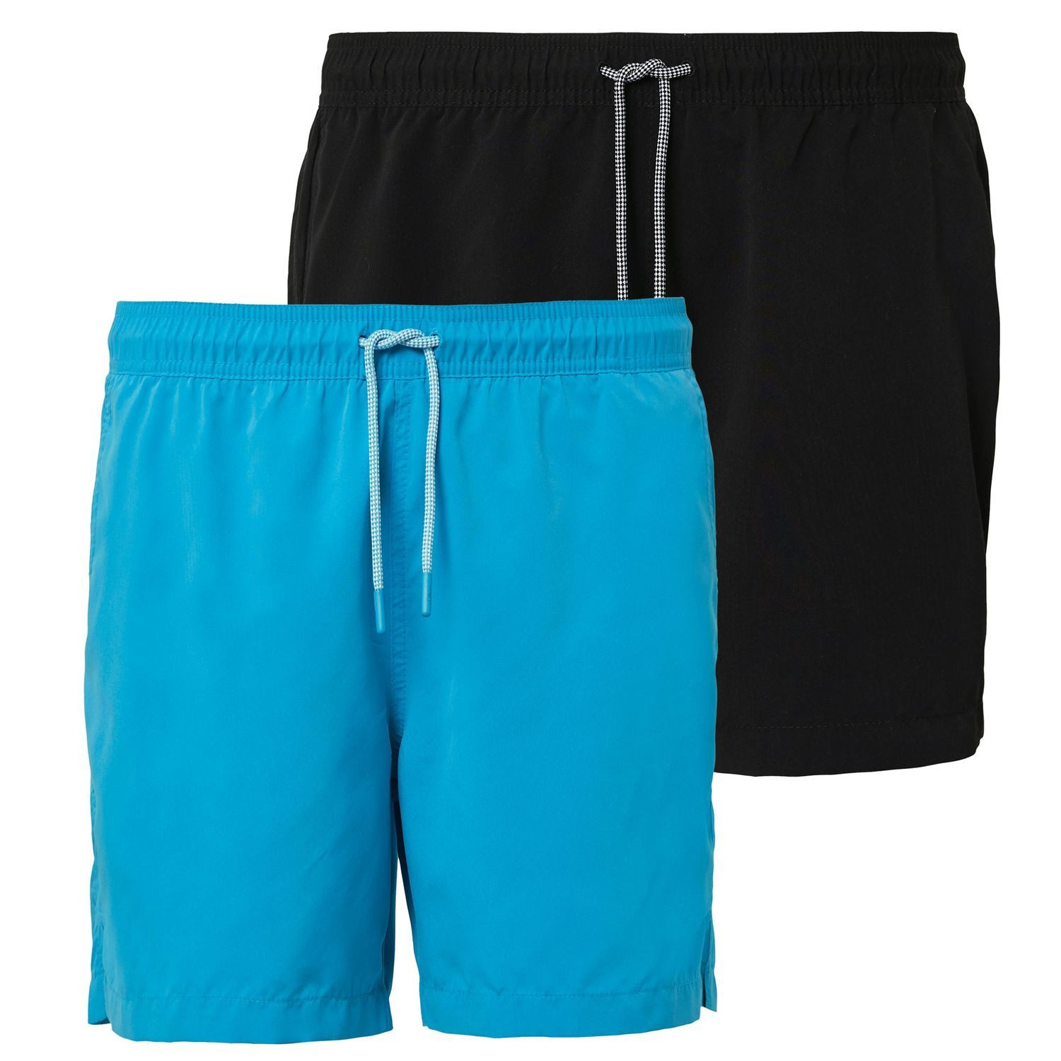 s.Oliver Badehose Badeshorts mit Bindeband und Taschen im 2er Pack (Set, 2er Pack) elastischer Bund, Innenslip und Kordel