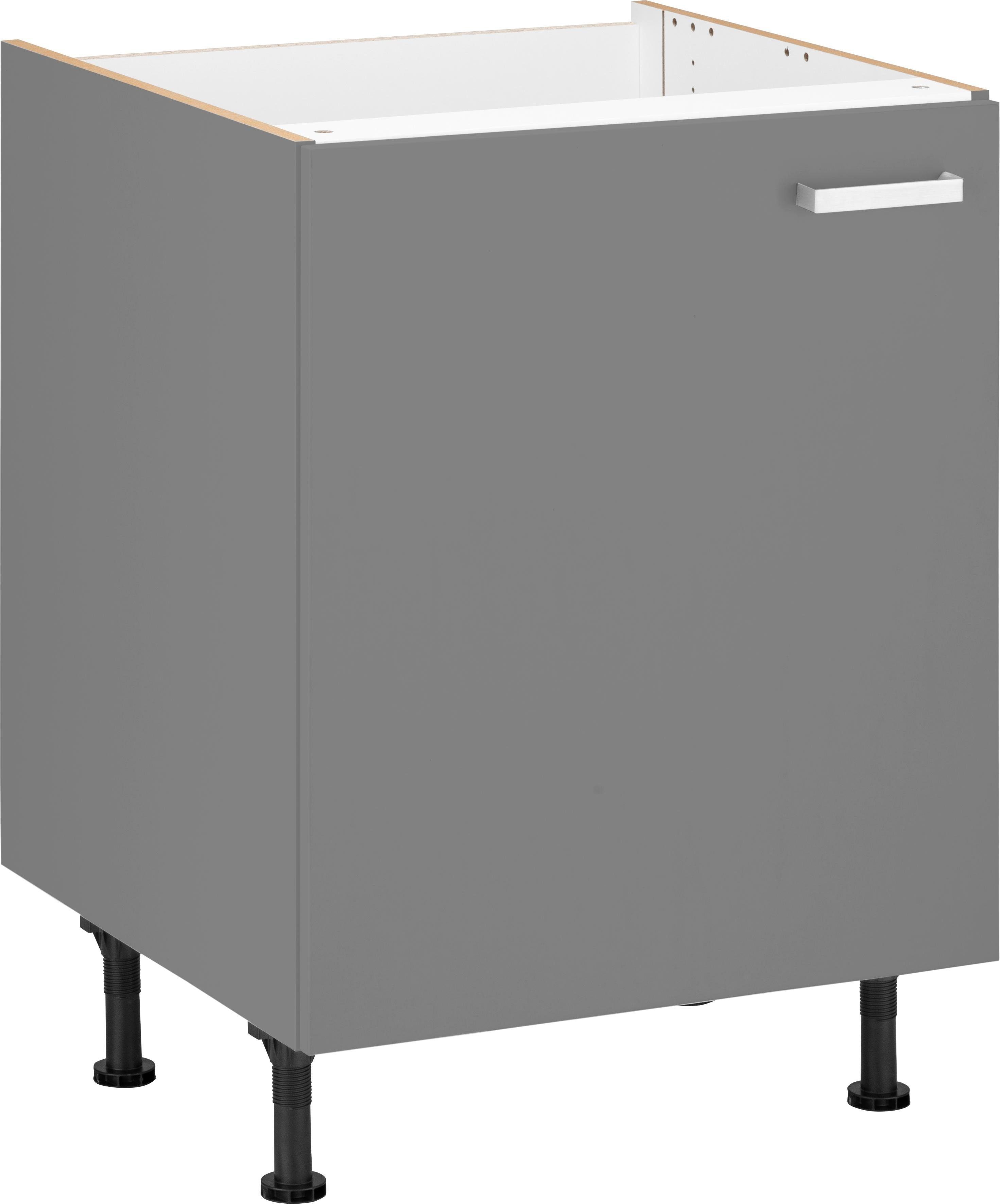 OPTIFIT Spülenschrank Parma Breite 60 cm basaltgrau | basaltgrau