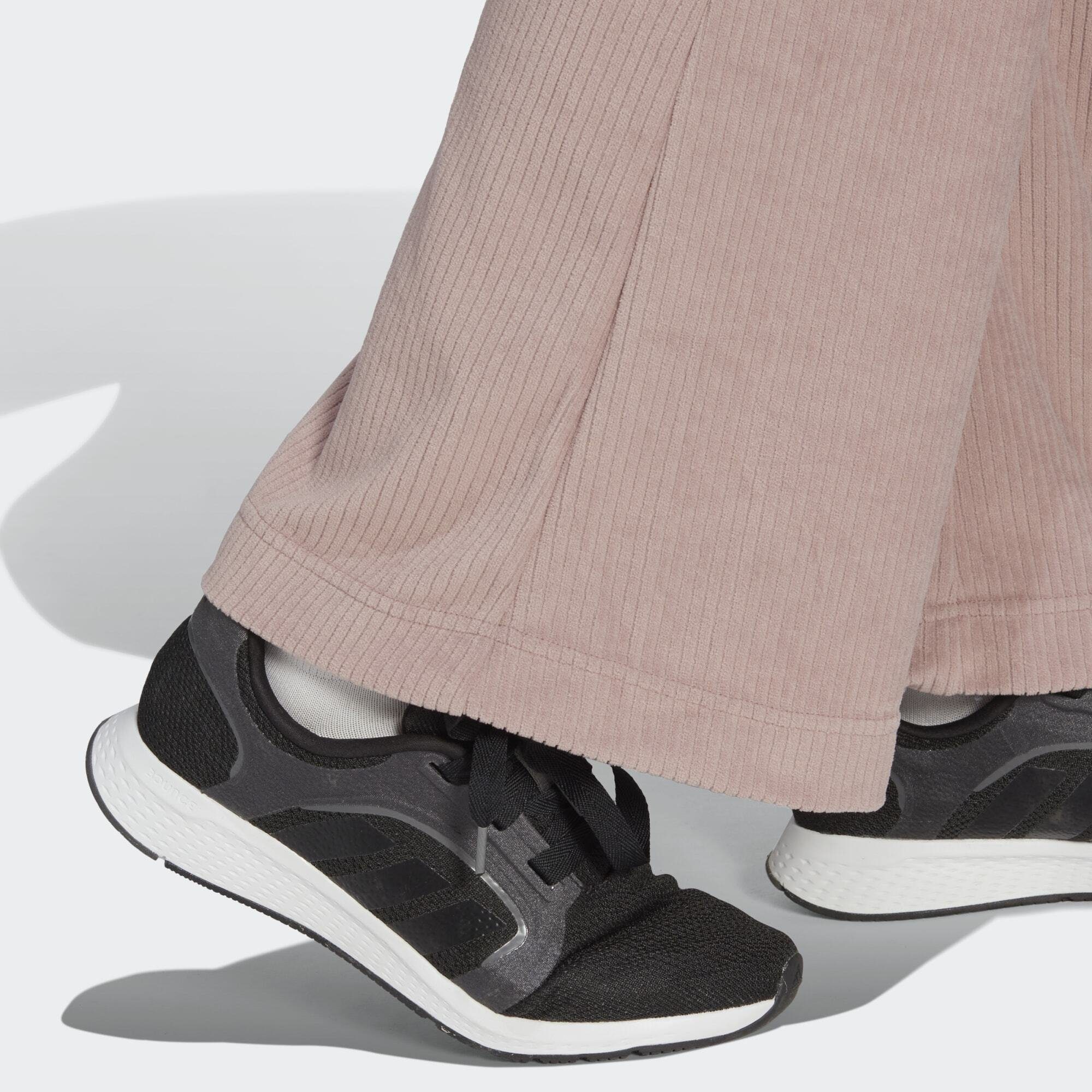 RIB Jogginghose adidas HOSE FLARED Sportswear VELOUR HYPERGLAM LEG